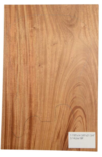 Mahogany (African) GuitarSolidBodyBilletATC L26336.G.020