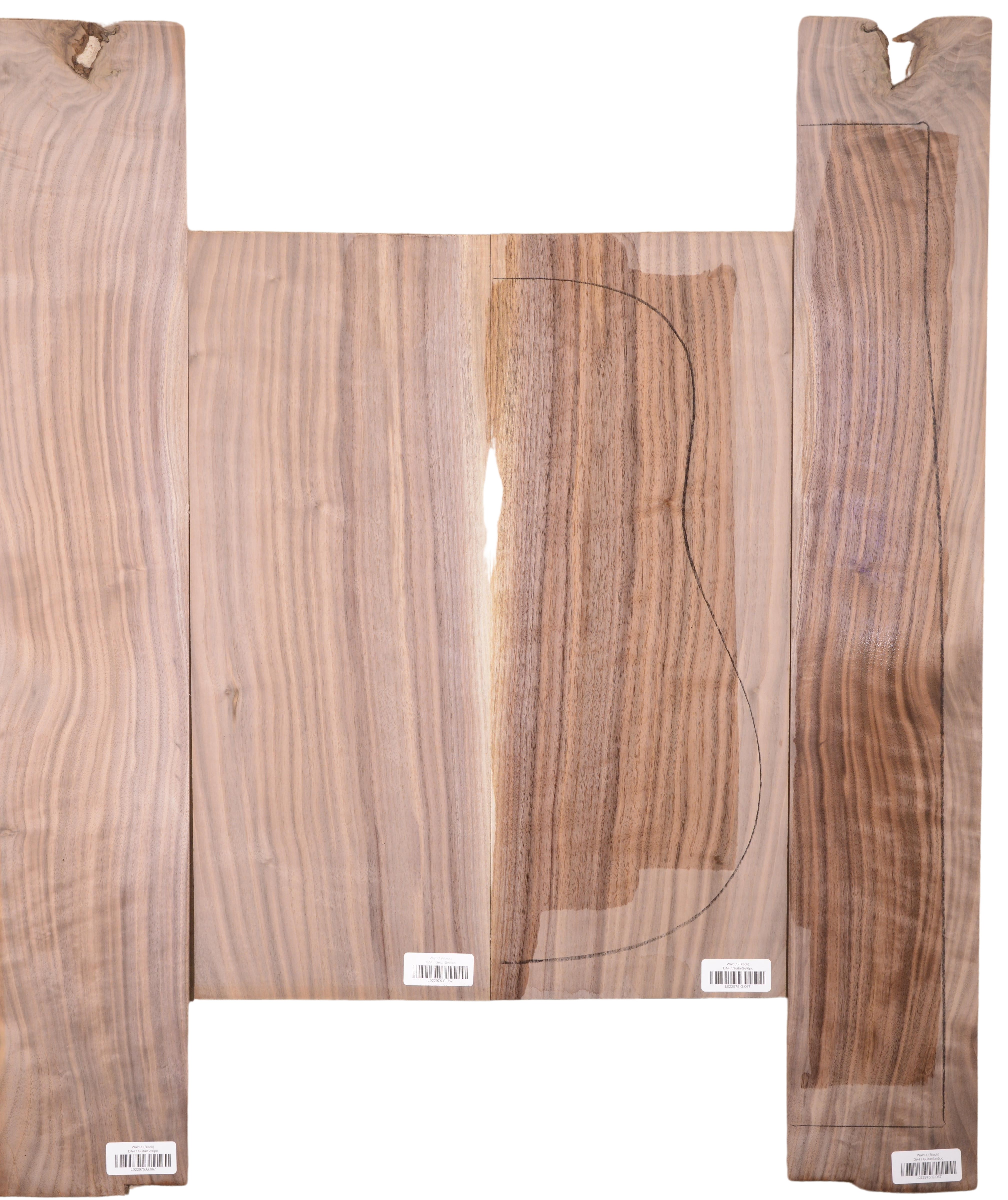 Walnut (Black) GuitarSet4pcATC L022975.G.067