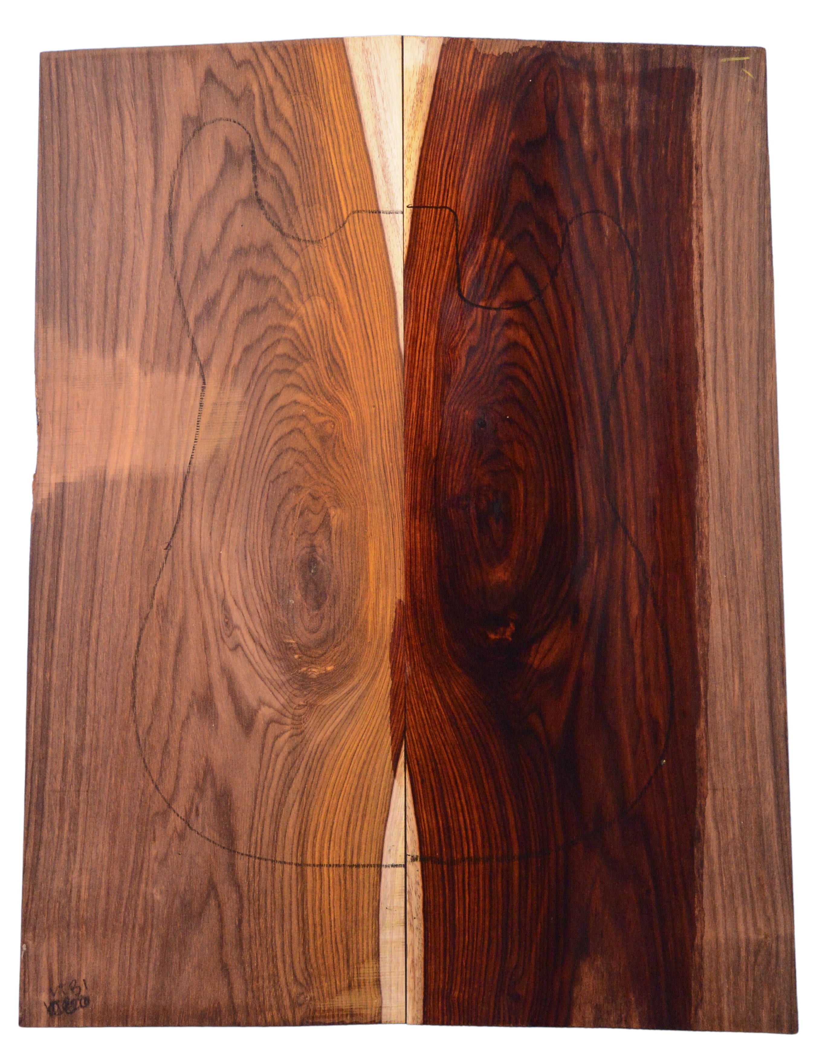 Rosewood (Nicaraguan) GuitarSolidBodyTopATC L20066.G.010