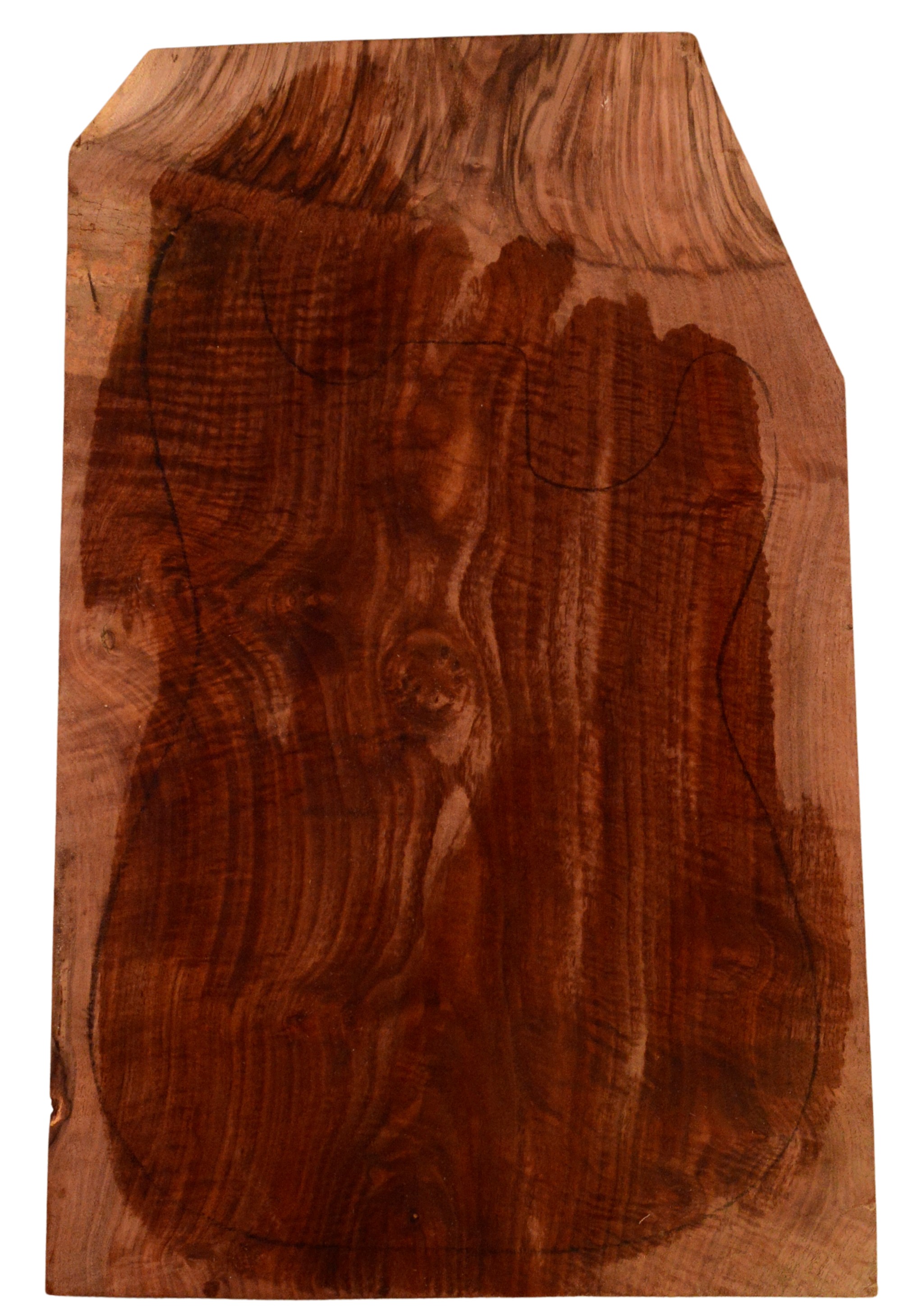 Walnut (Claro) GuitarSolidBodyTopATC 15492.G.009