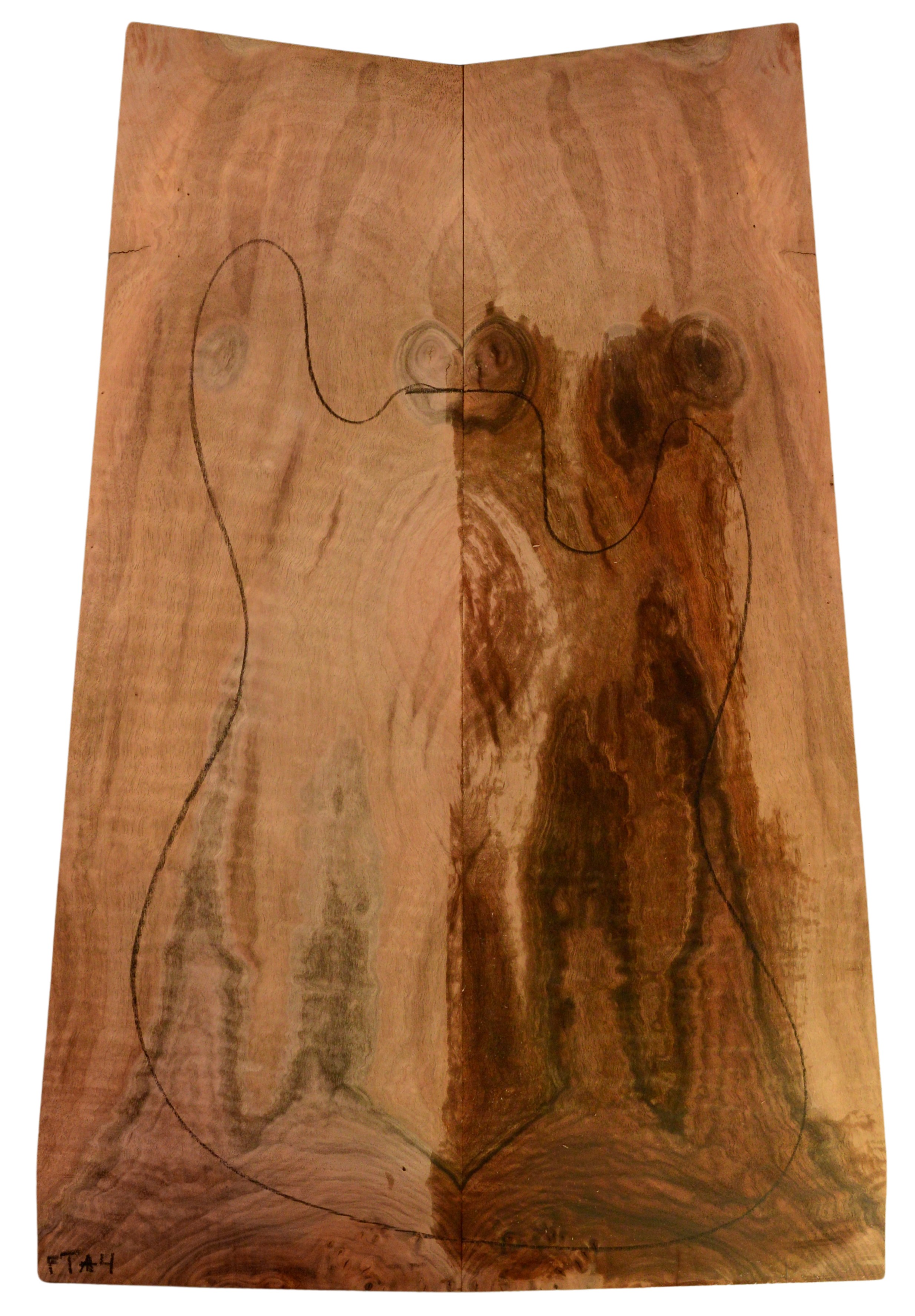 Walnut (Claro) GuitarSolidBodyTopATC 15492.G.015