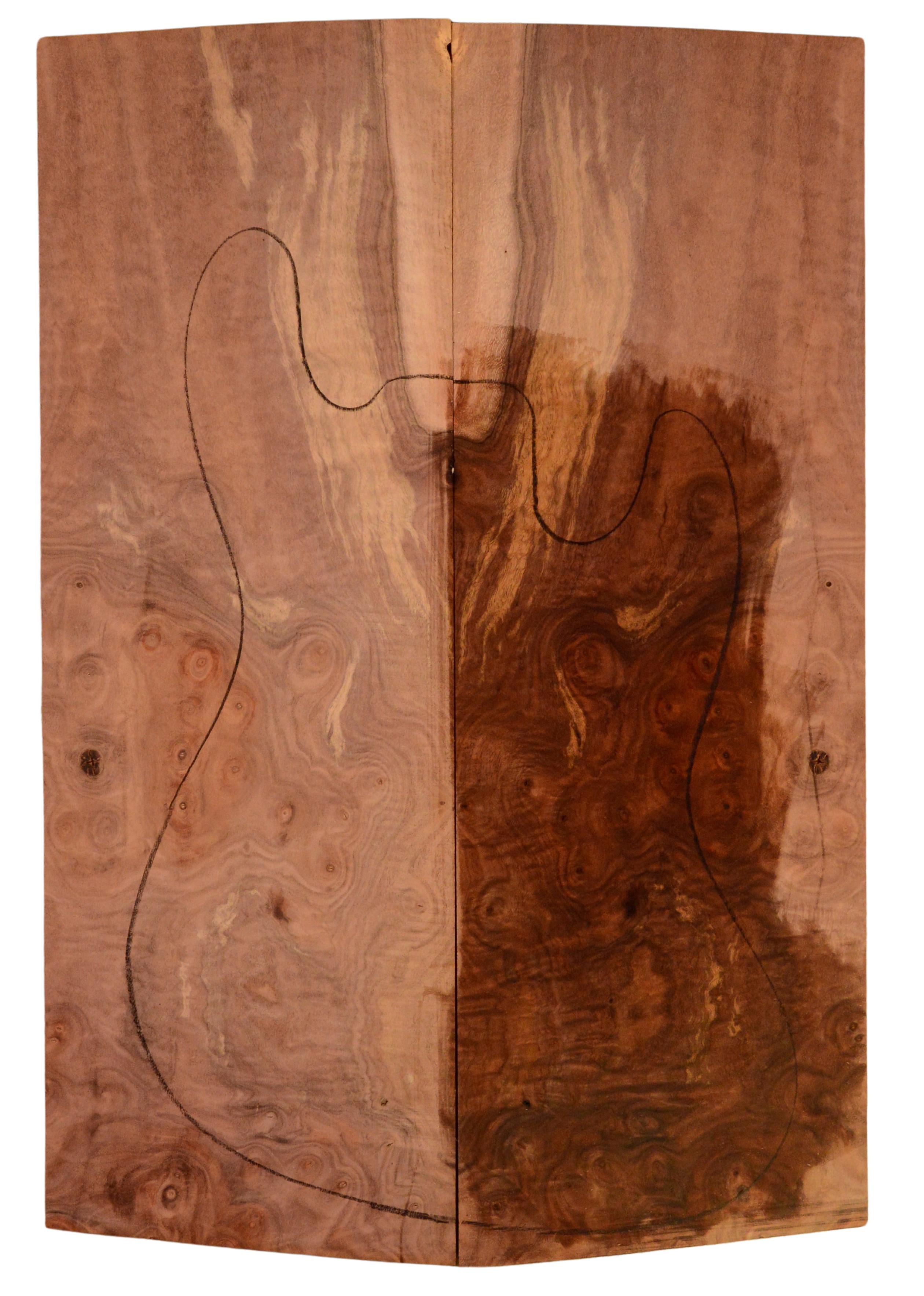 Walnut (Claro) GuitarSolidBodyTopATC 15492.G.020