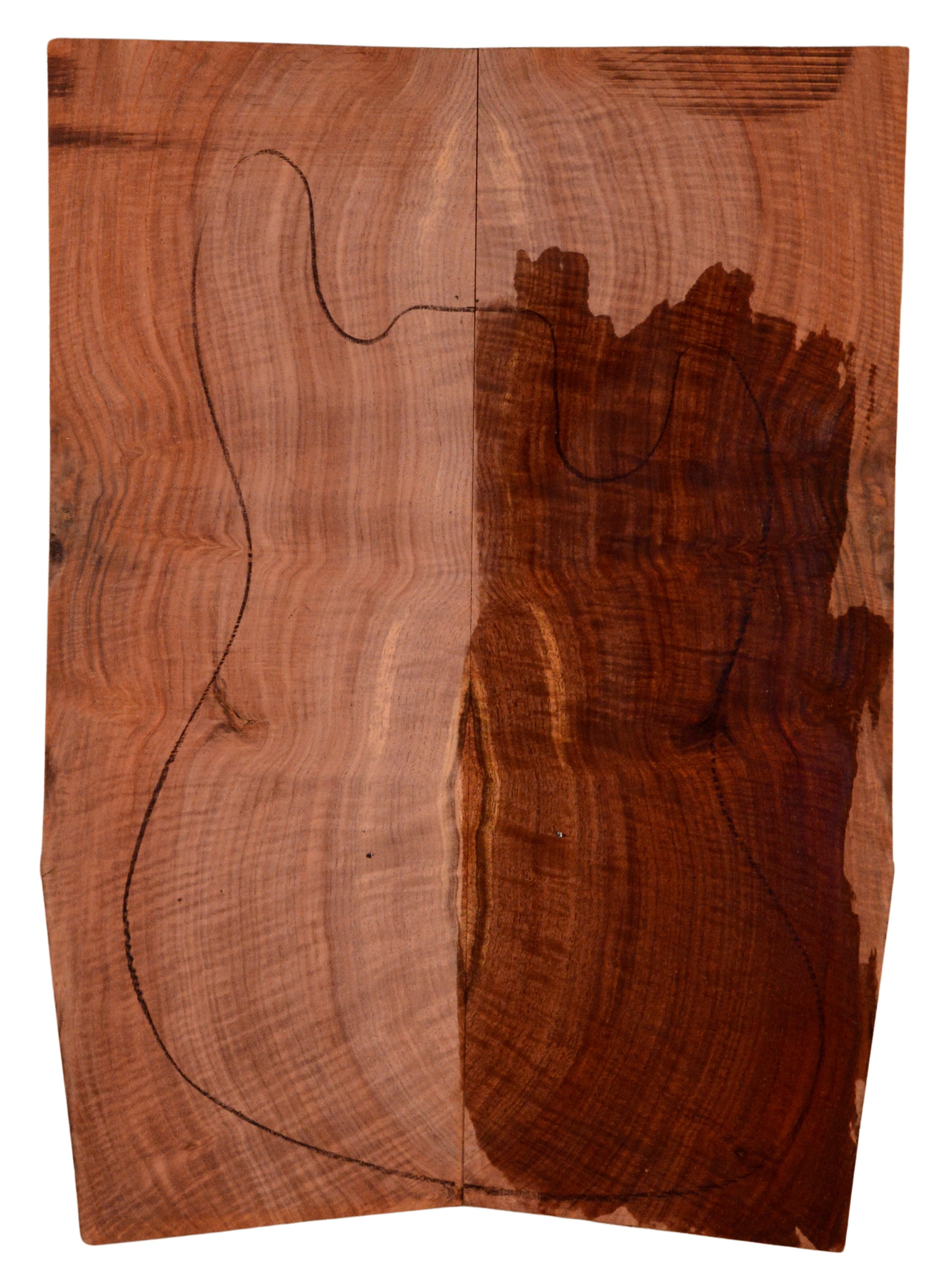 Walnut (Claro) GuitarSolidBodyTopATC 15492.G.035