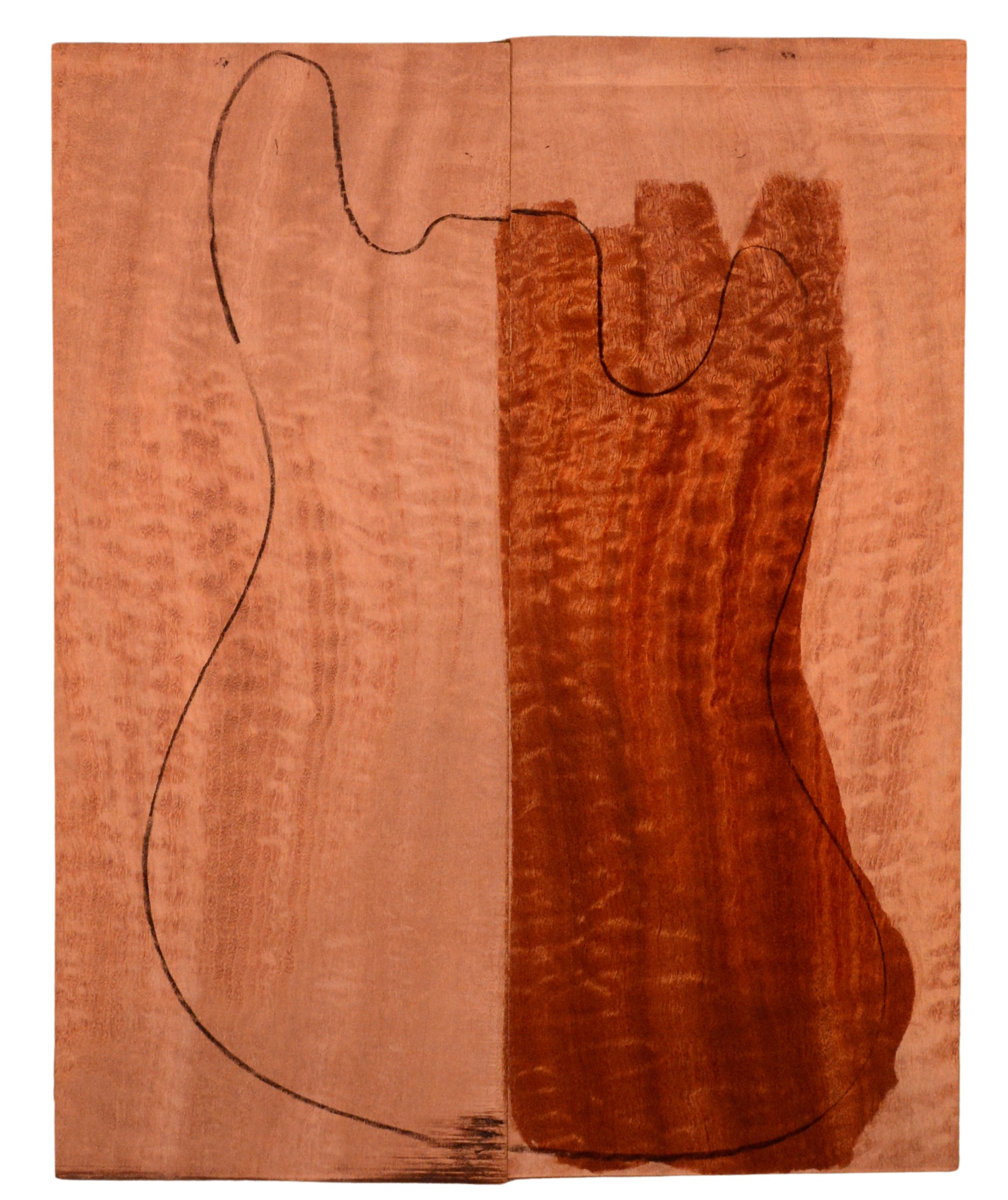 Sapele GuitarSolidBodyTopATC 15493.G.020
