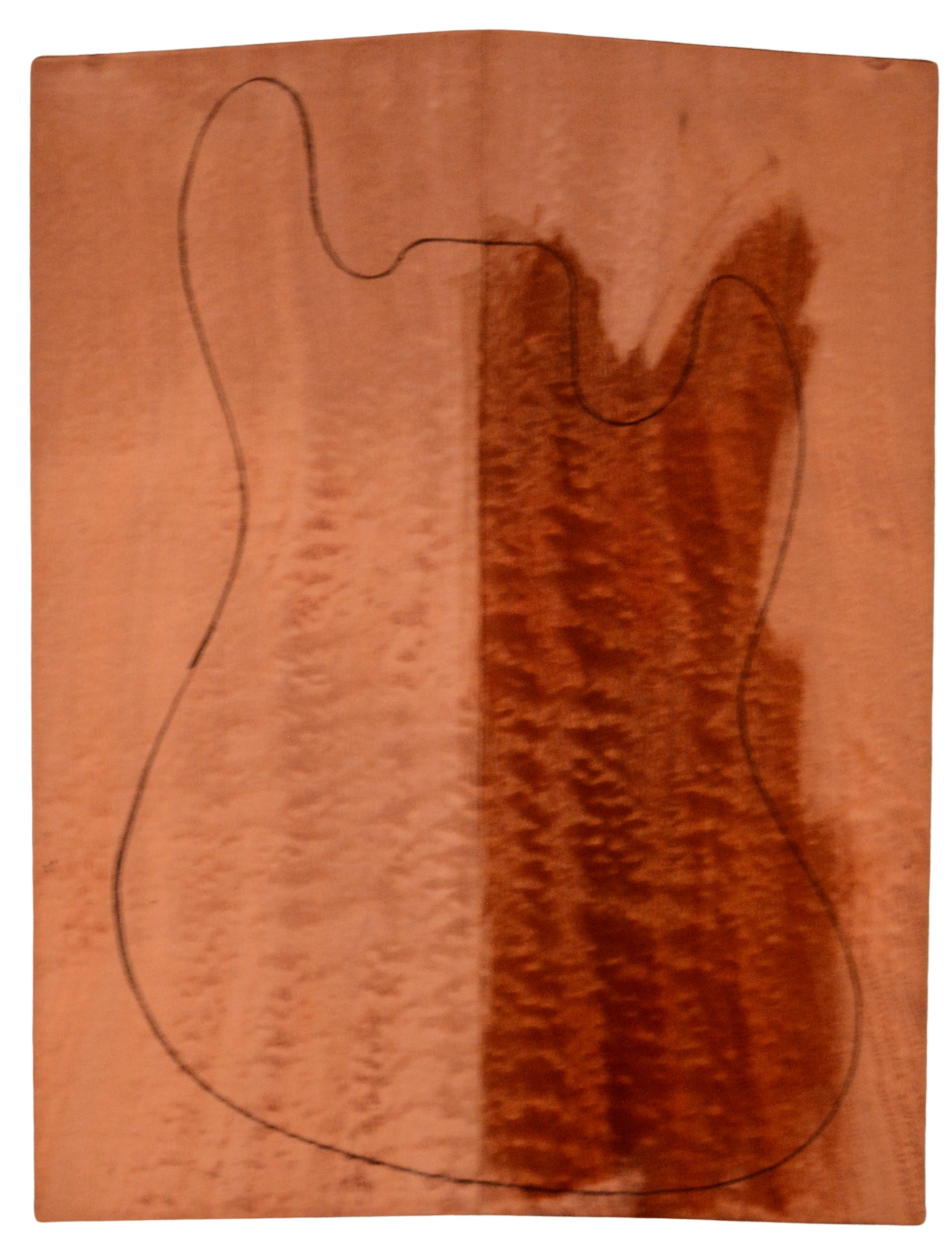 Sapele GuitarSolidBodyTopATC 15493.G.023