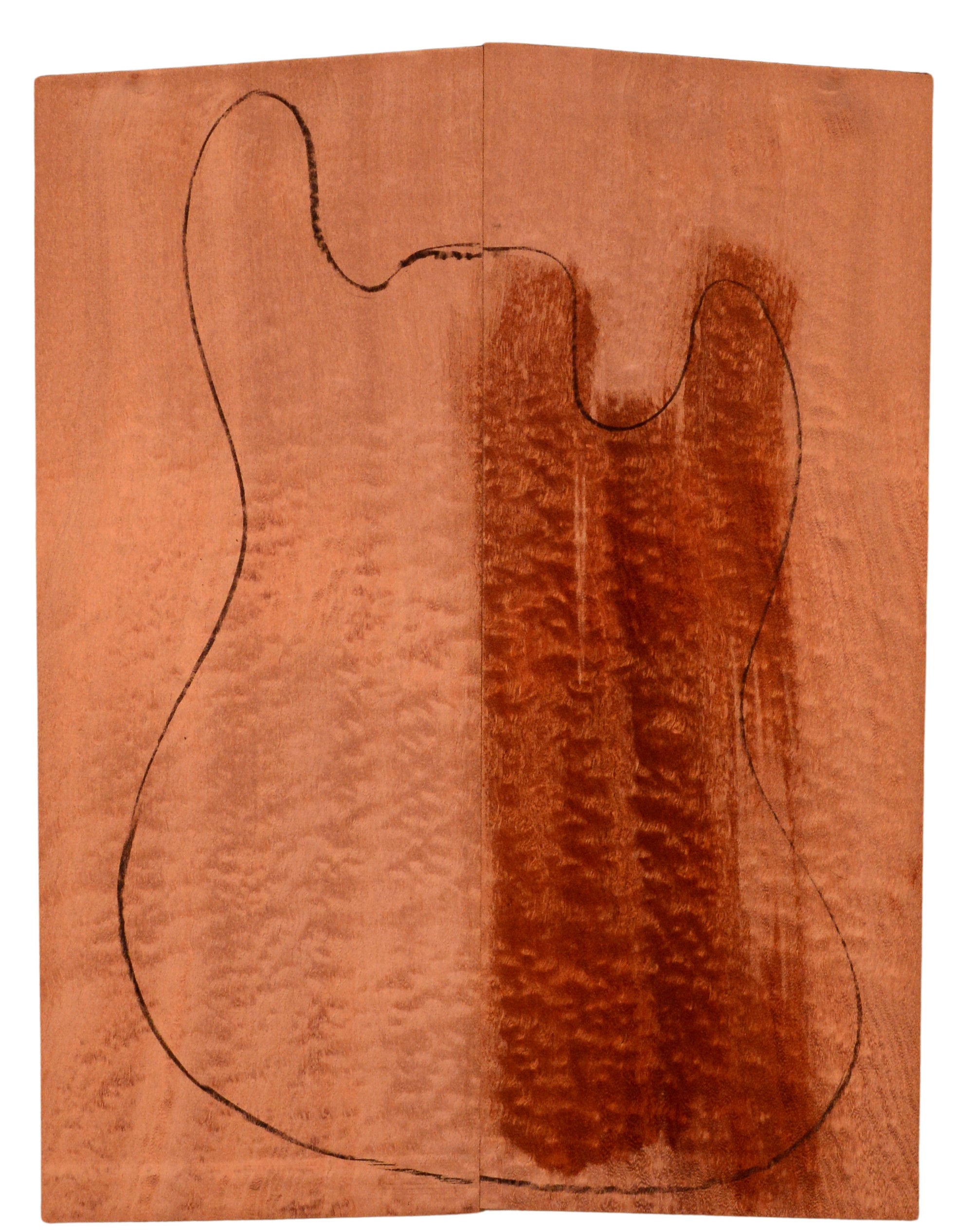Sapele GuitarSolidBodyTopATC 15493.G.025