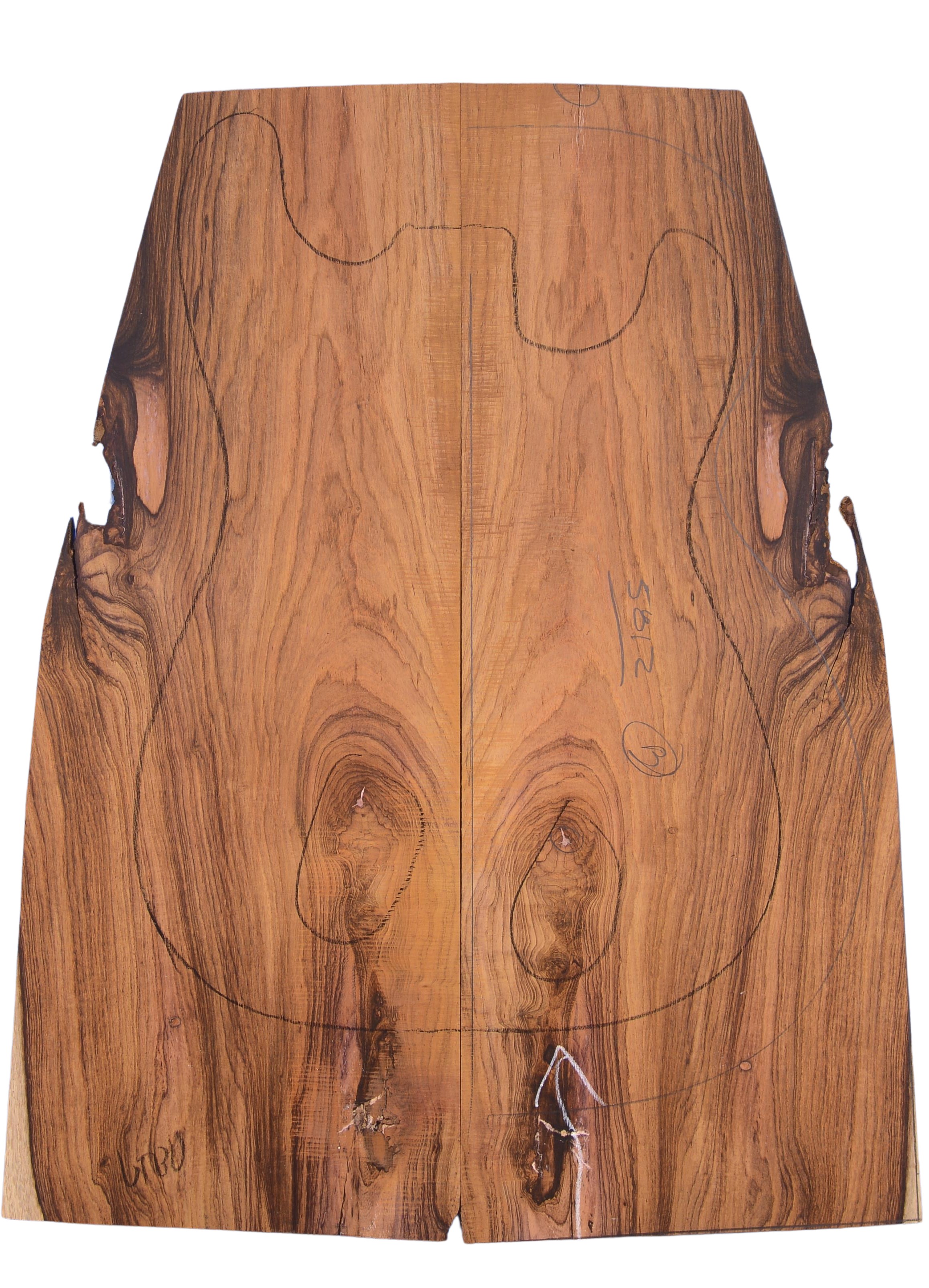 Rosewood (Nicaraguan) GuitarSolidBodyTopATC 170711.G.171