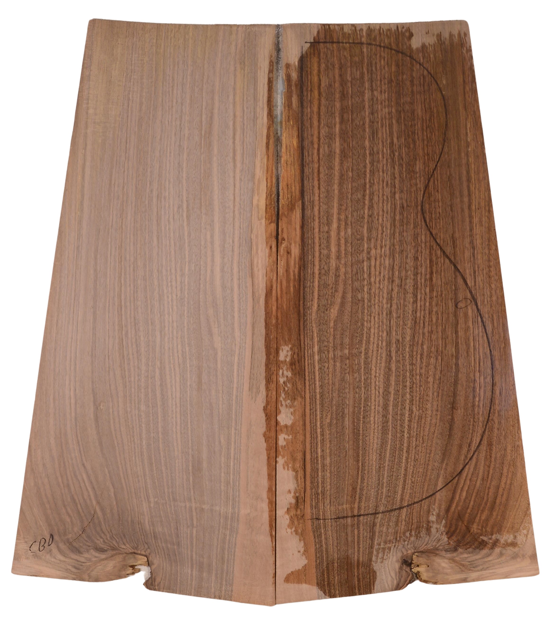 Walnut (English) GuitarBack2pcATC 22967.G.344