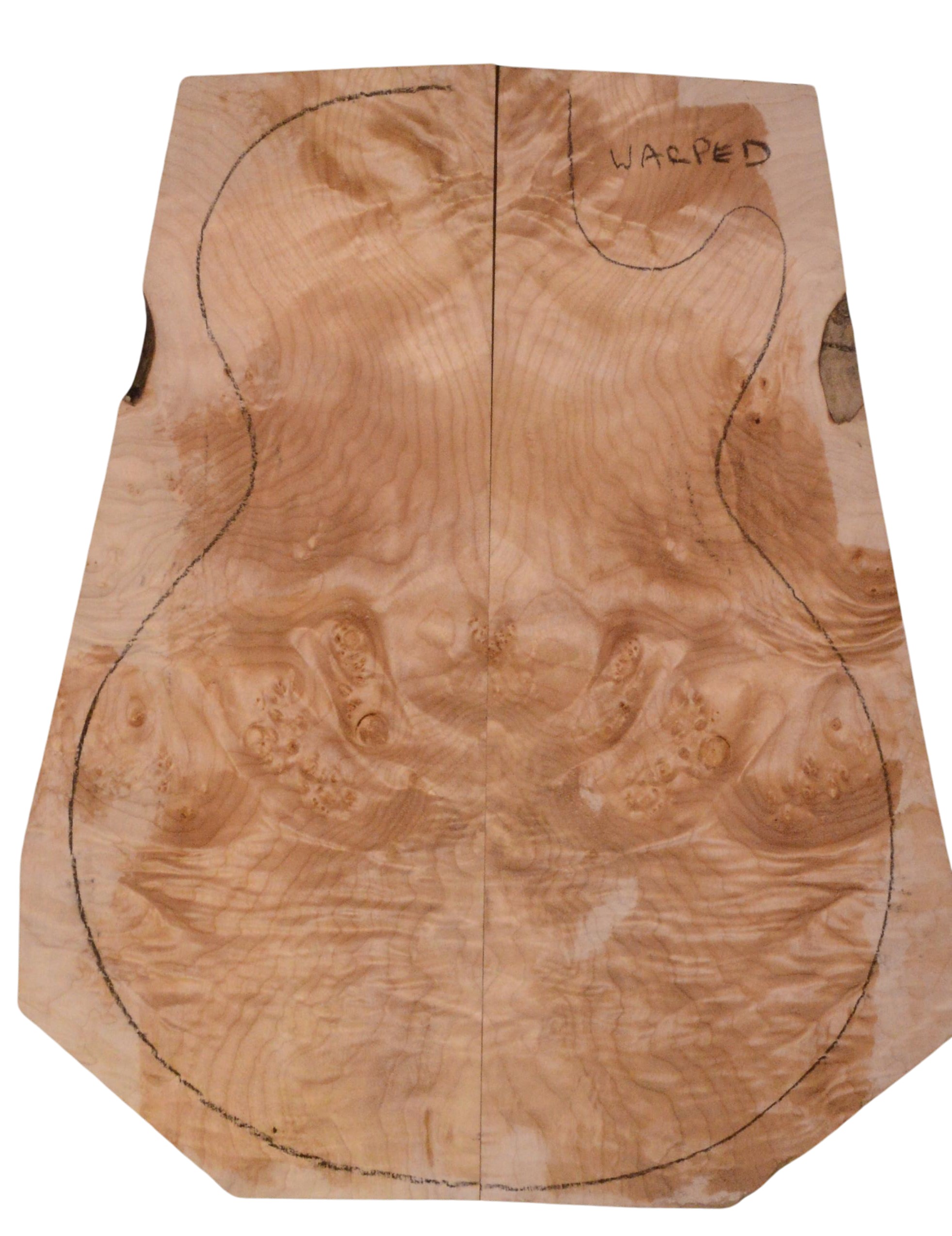 Maple (Big Leaf) GuitarSolidBodyTopATC 23965.G.003