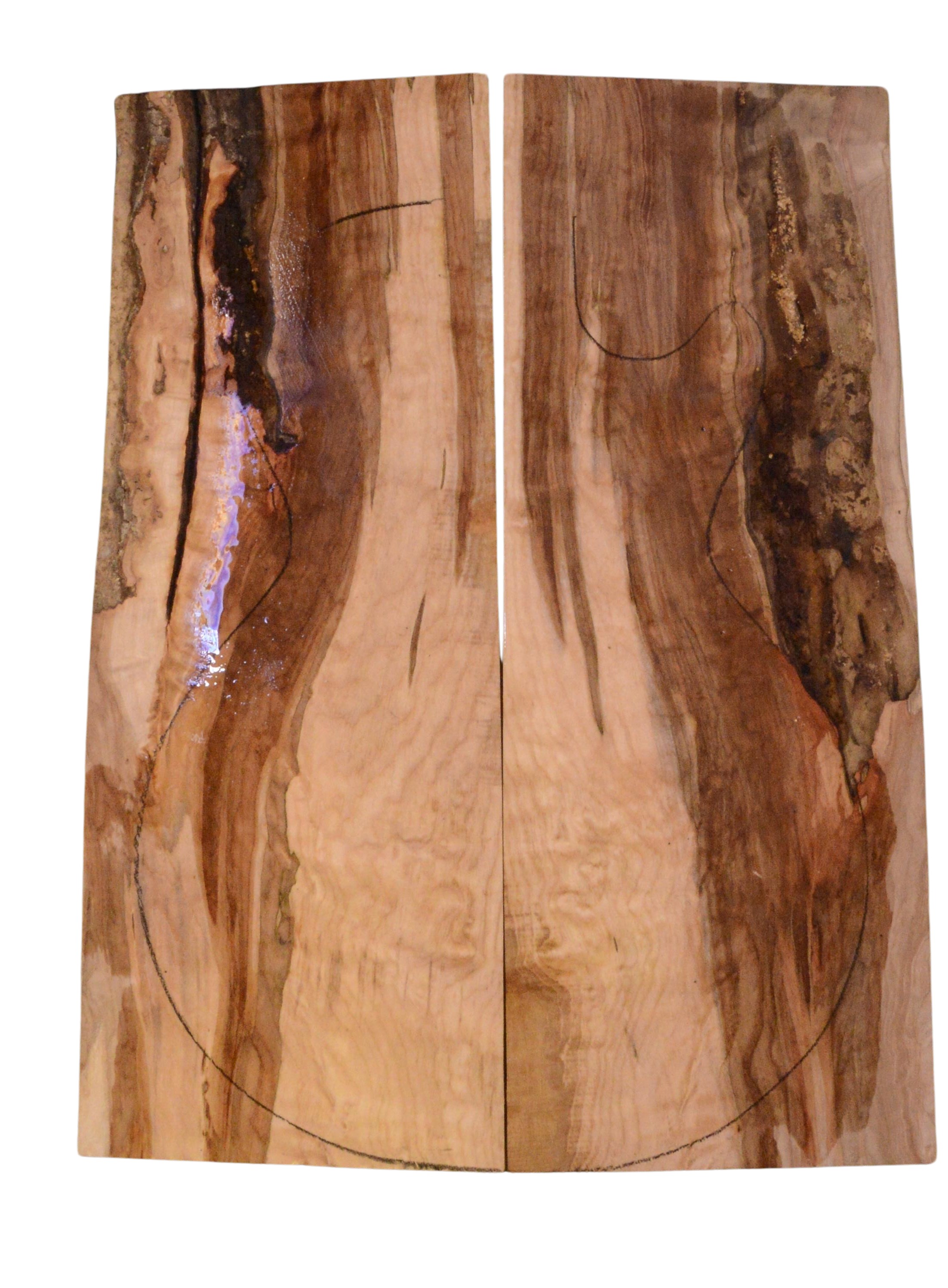 Maple (Big Leaf) GuitarSolidBodyTopATC 23965.G.006