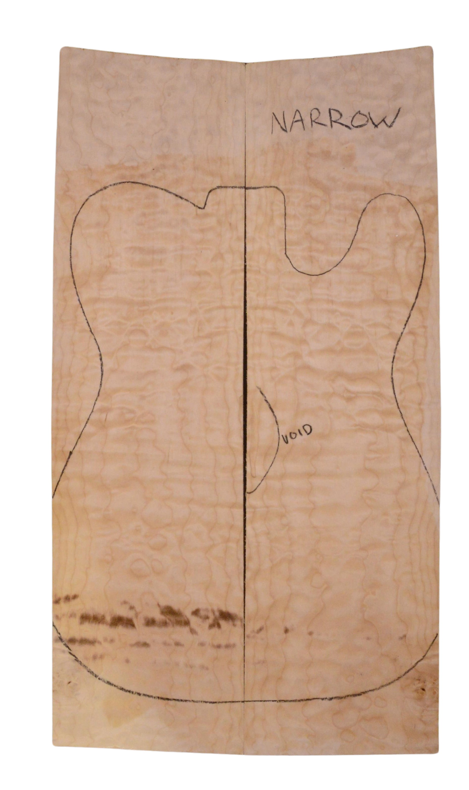 Maple (Big Leaf) GuitarSolidBodyTopATC 23965.G.017