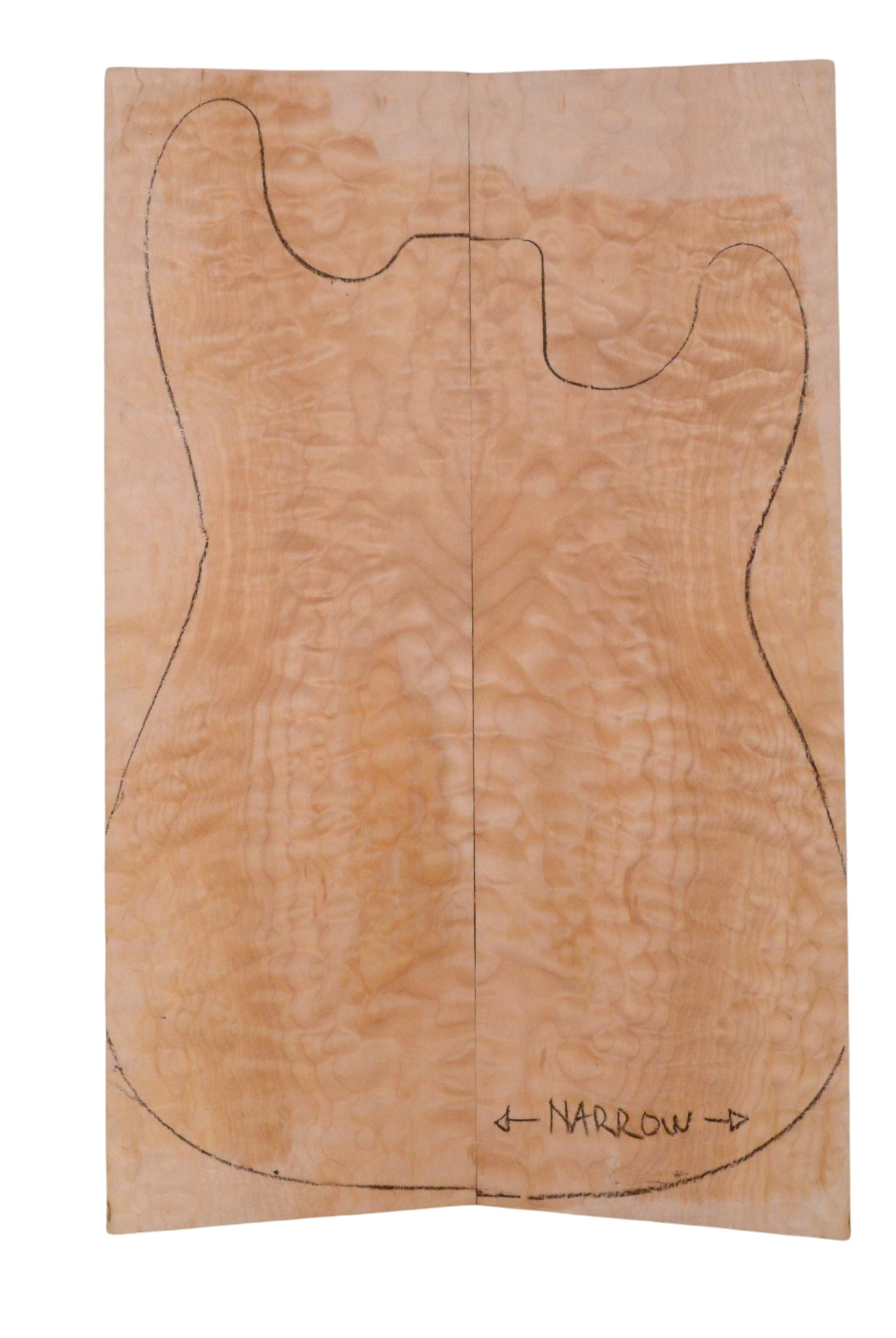 Maple (Big Leaf) GuitarSolidBodyTopATC 23965.G.018