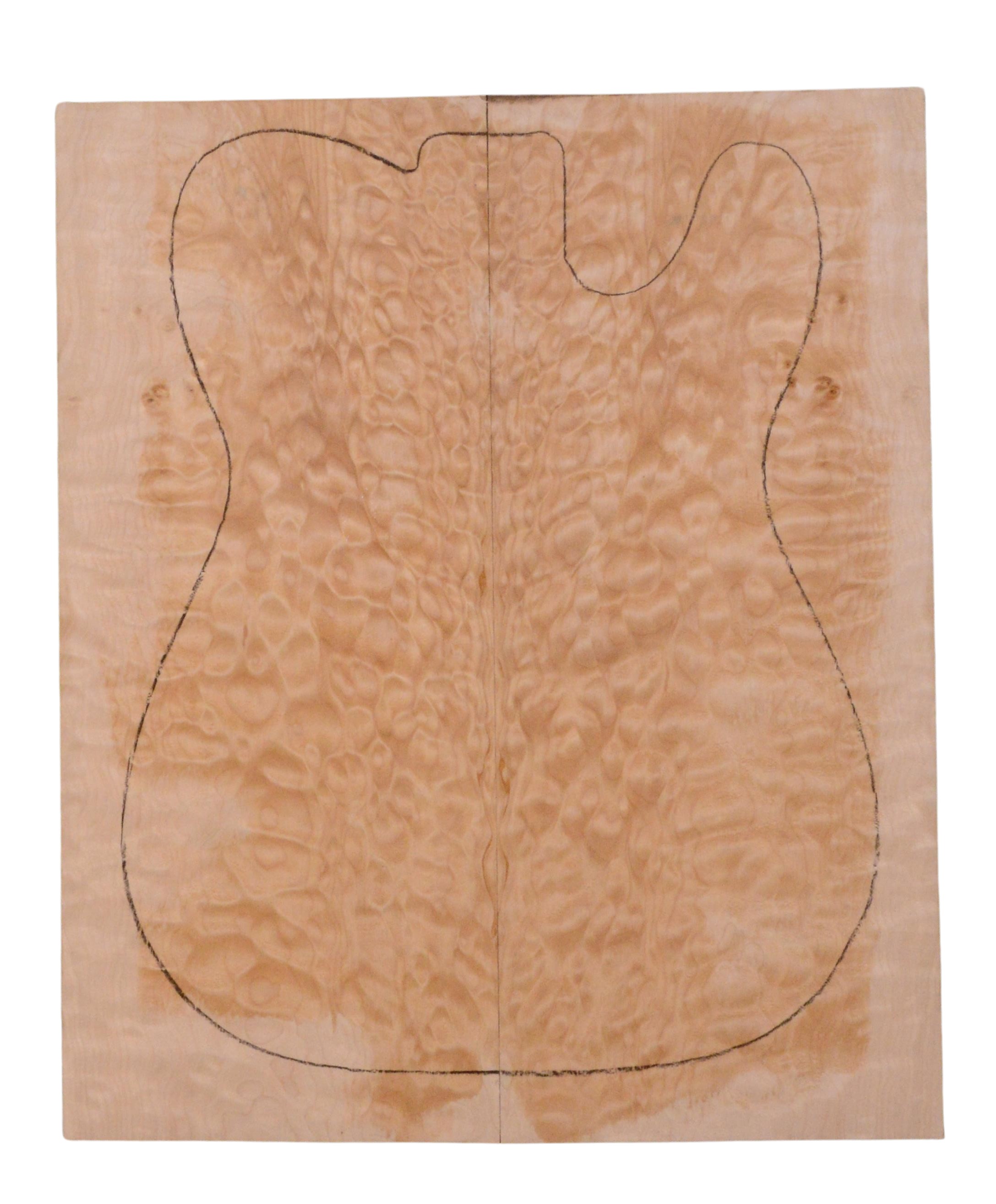 Maple (Big Leaf) GuitarSolidBodyTopATC 23965.G.026
