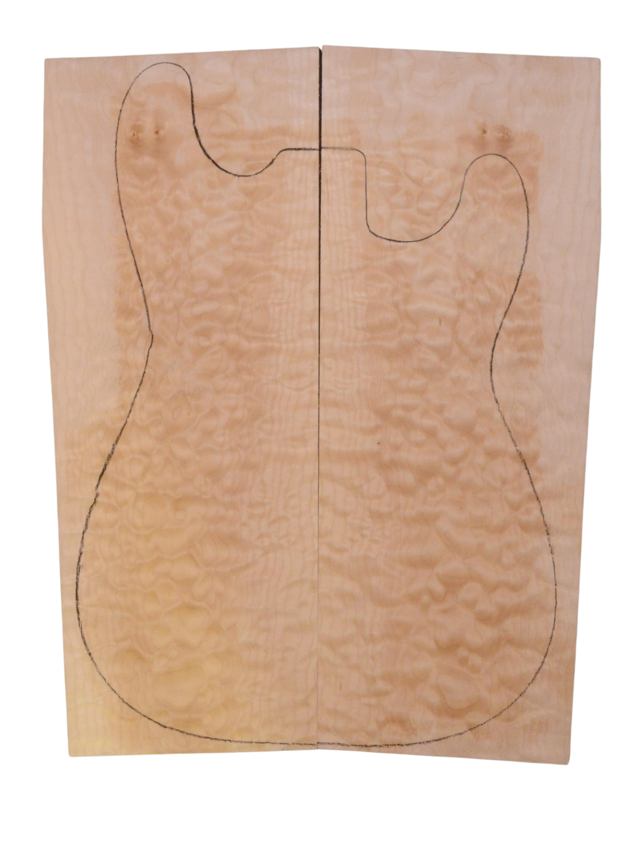 Maple (Big Leaf) GuitarSolidBodyTopATC 23965.G.027