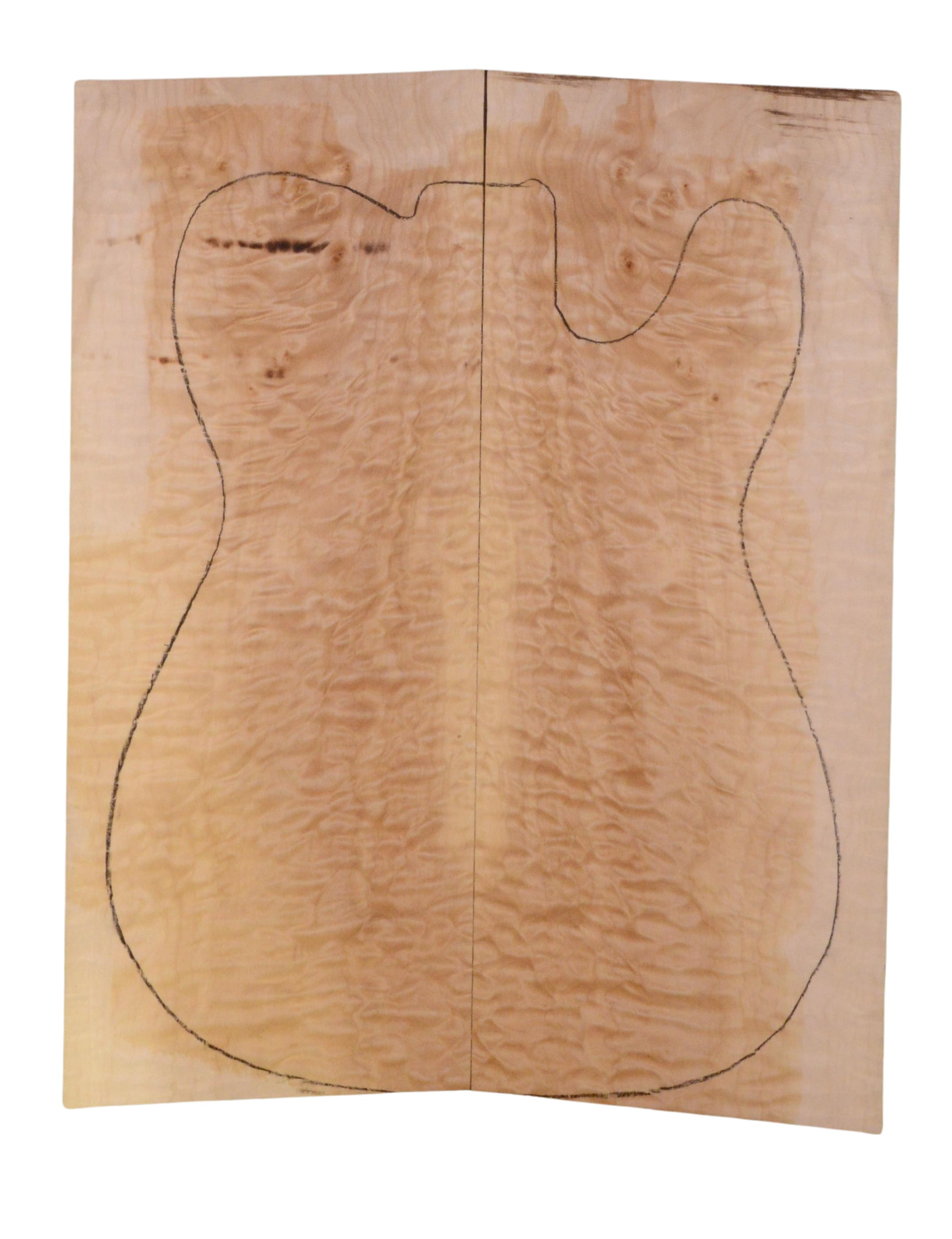 Maple (Big Leaf) GuitarSolidBodyTopATC 23965.G.028