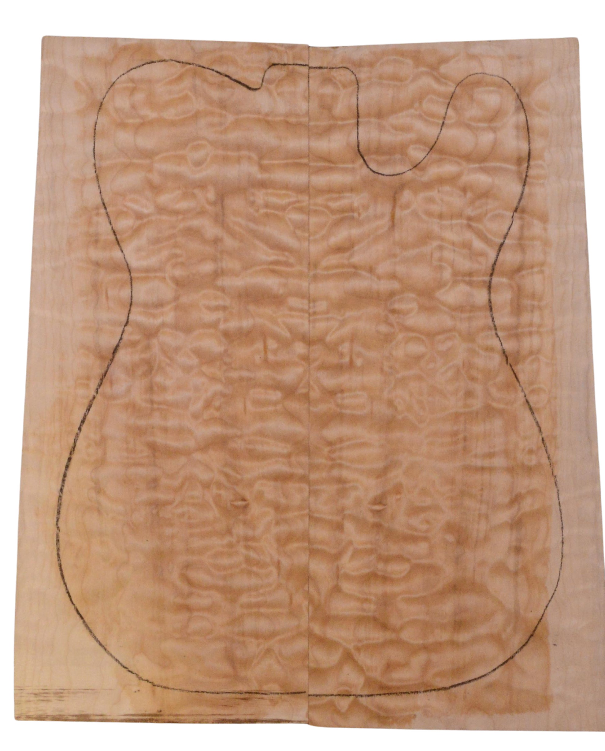 Maple (Big Leaf) GuitarSolidBodyTopATC 23965.G.030