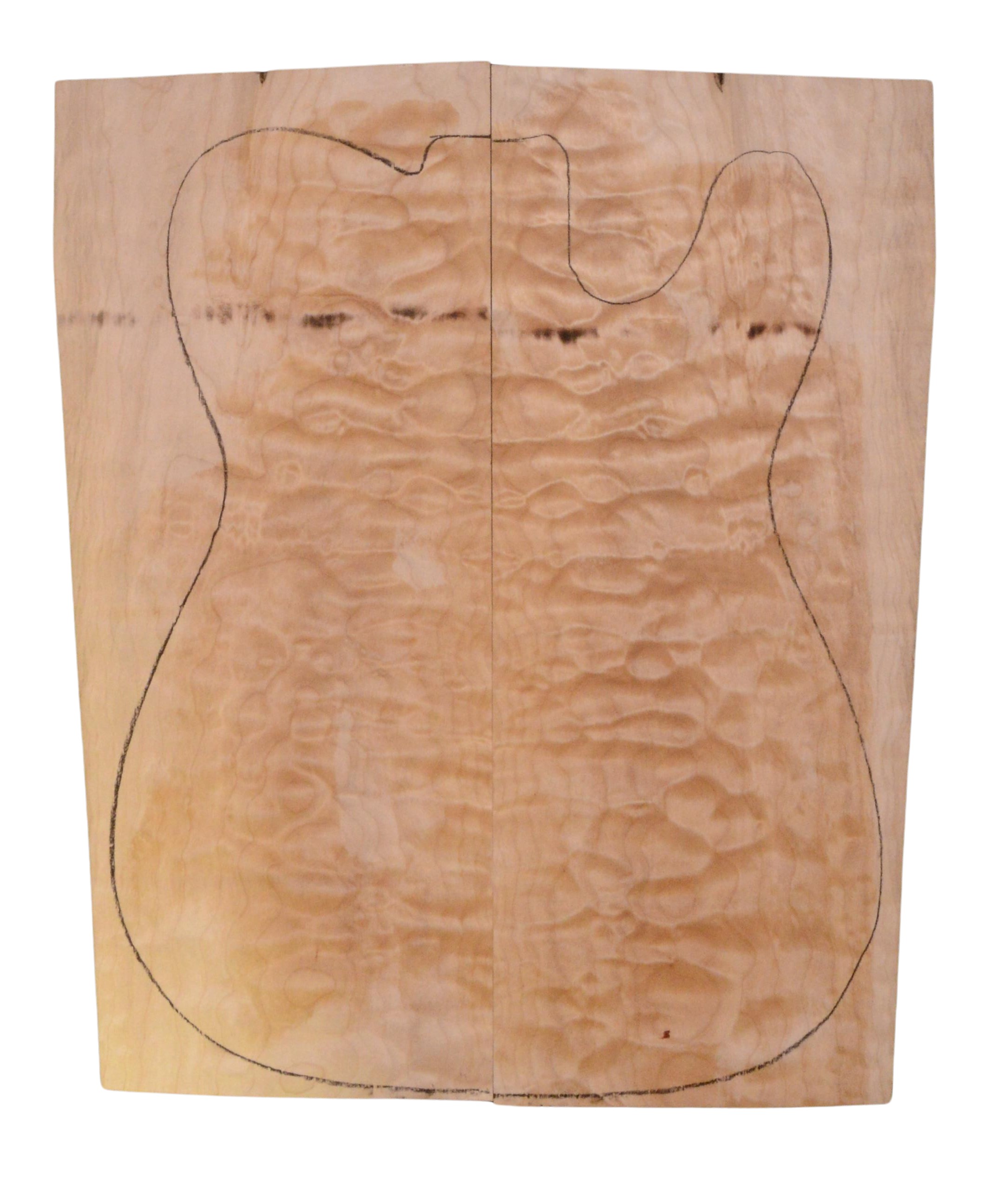 Maple (Big Leaf) GuitarSolidBodyTopATC 23965.G.033