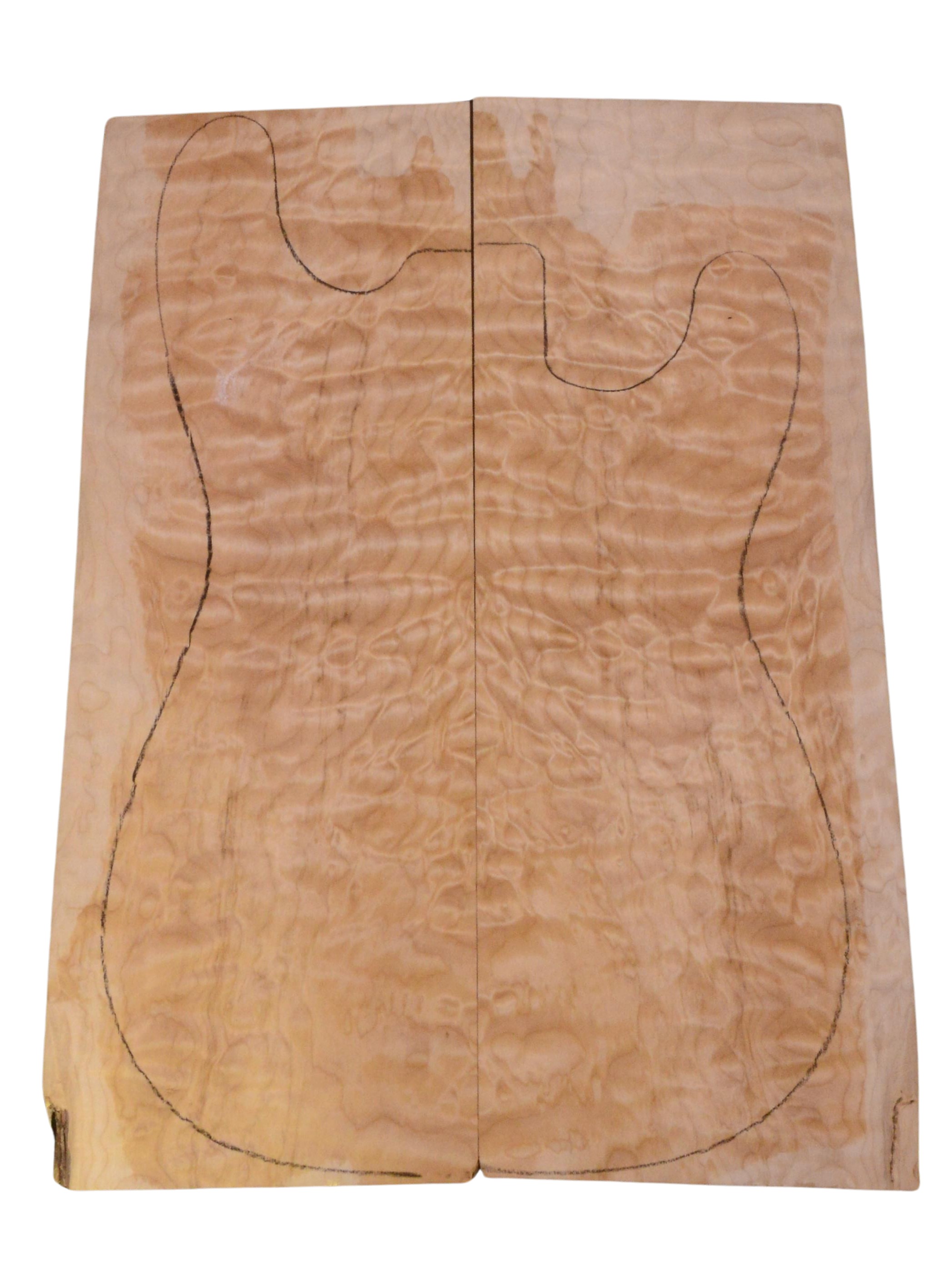 Maple (Big Leaf) GuitarSolidBodyTopATC 23965.G.040