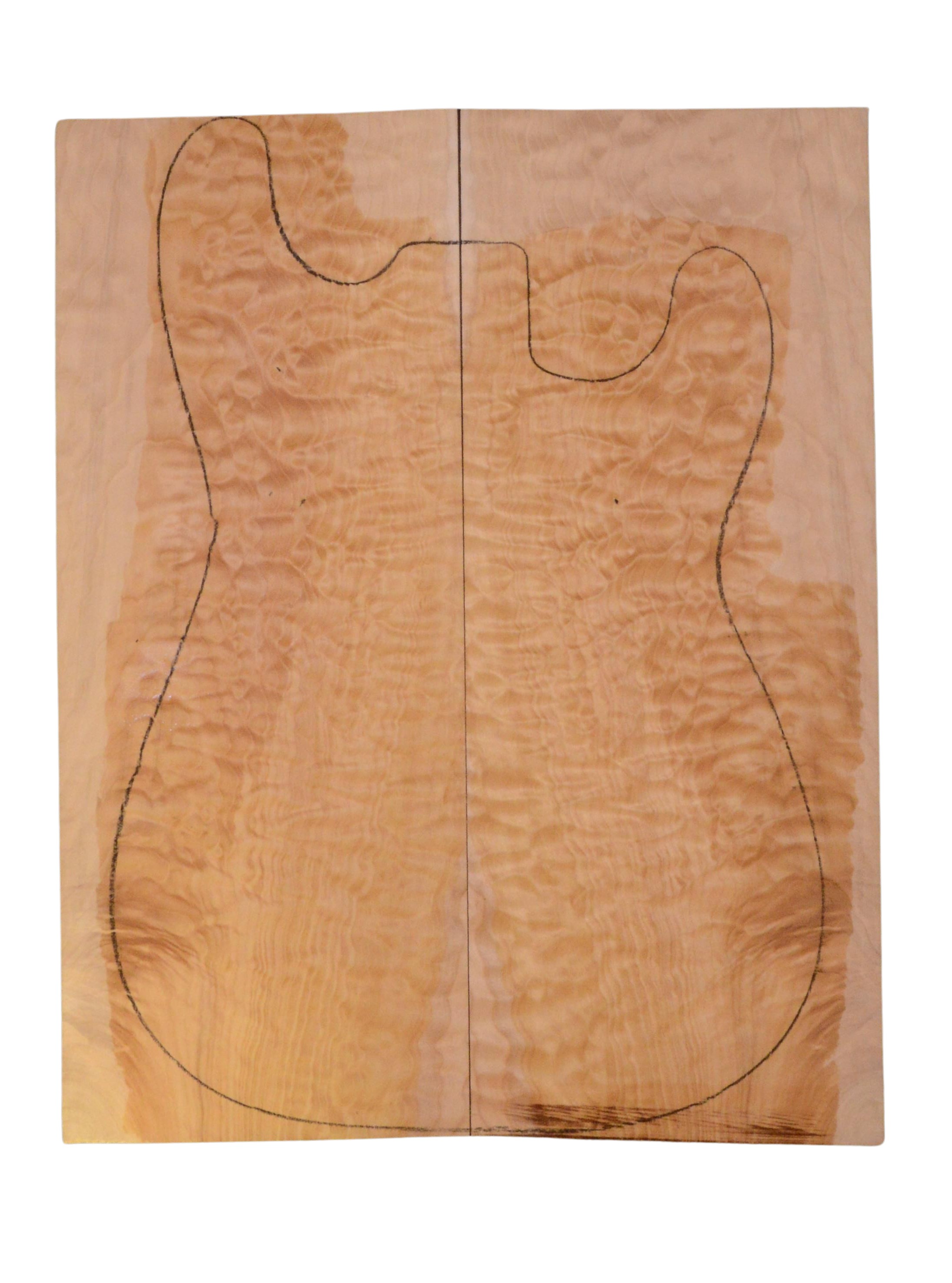 Maple (Big Leaf) GuitarSolidBodyTopATC 23965.G.043