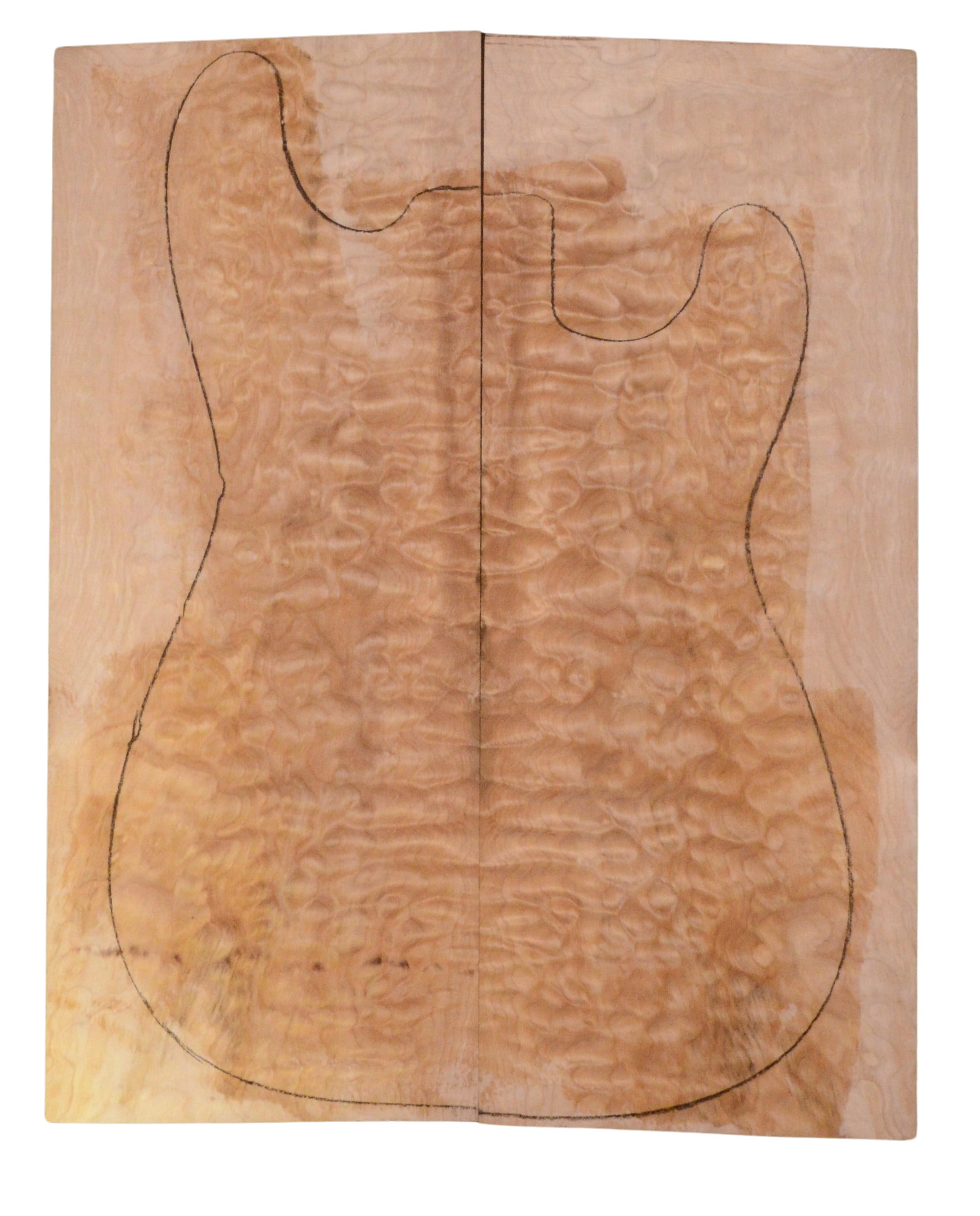 Maple (Big Leaf) GuitarSolidBodyTopATC 23965.G.046