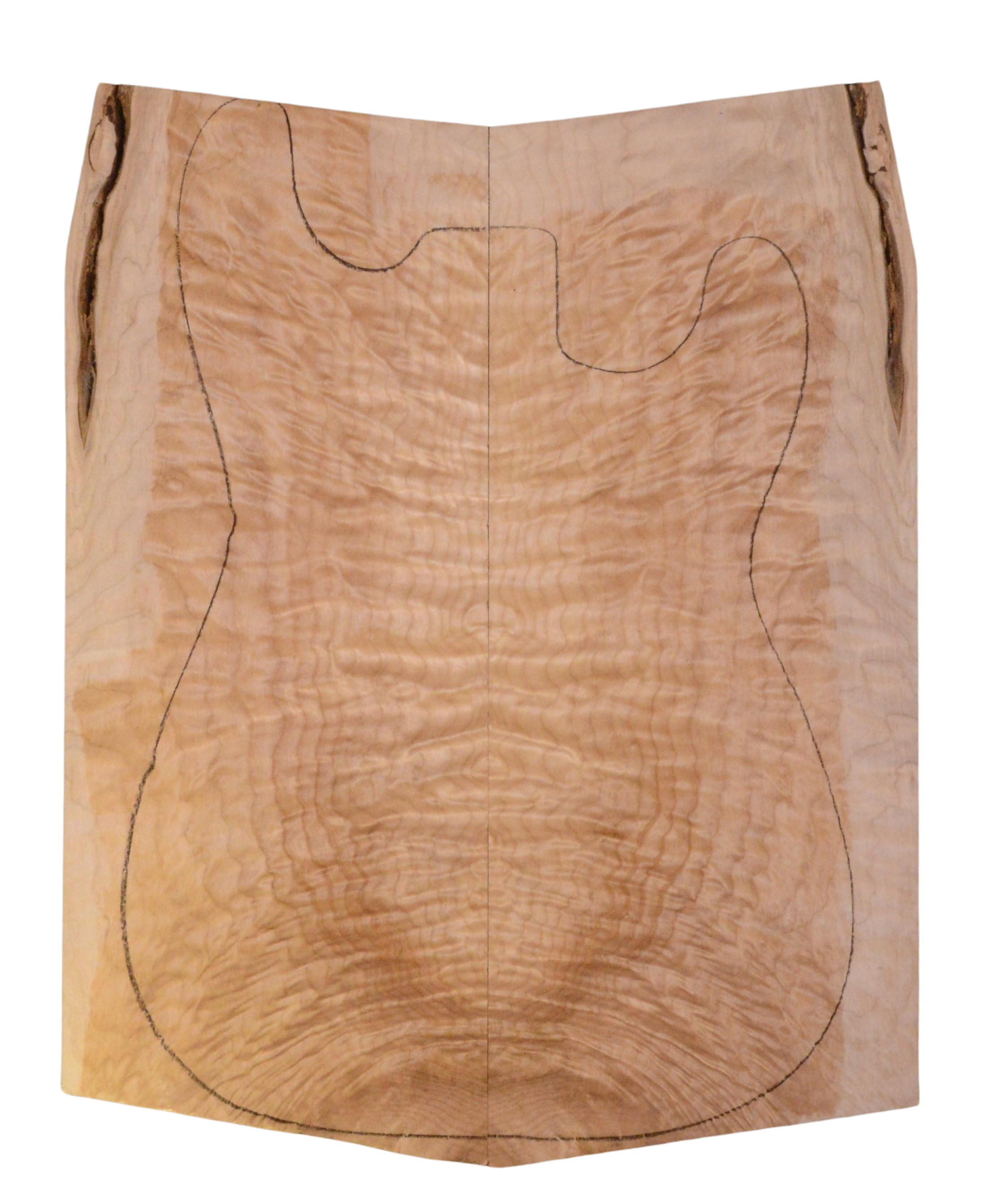 Maple (Big Leaf) GuitarSolidBodyTopATC 23965.G.047