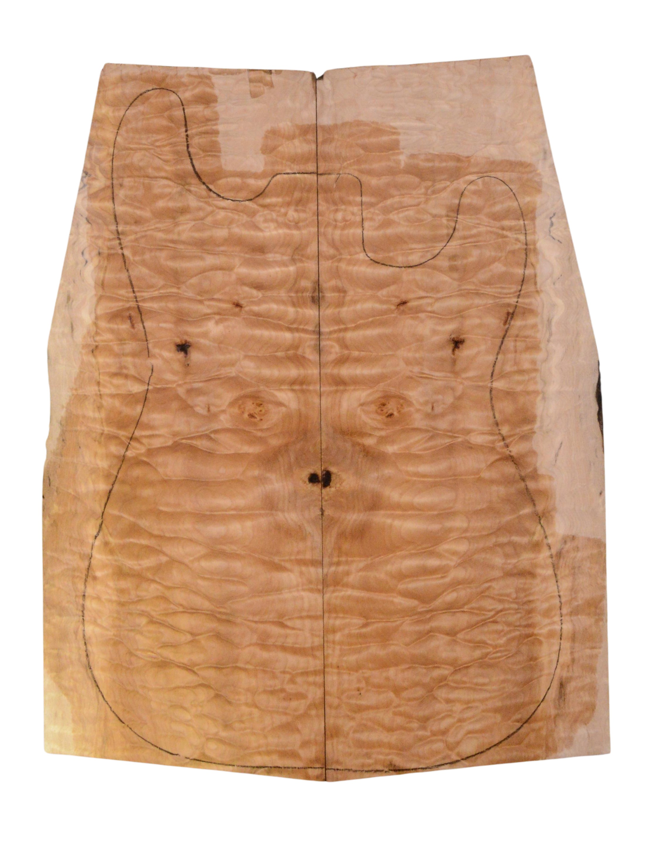 Maple (Big Leaf) GuitarSolidBodyTopATC 23965.G.050