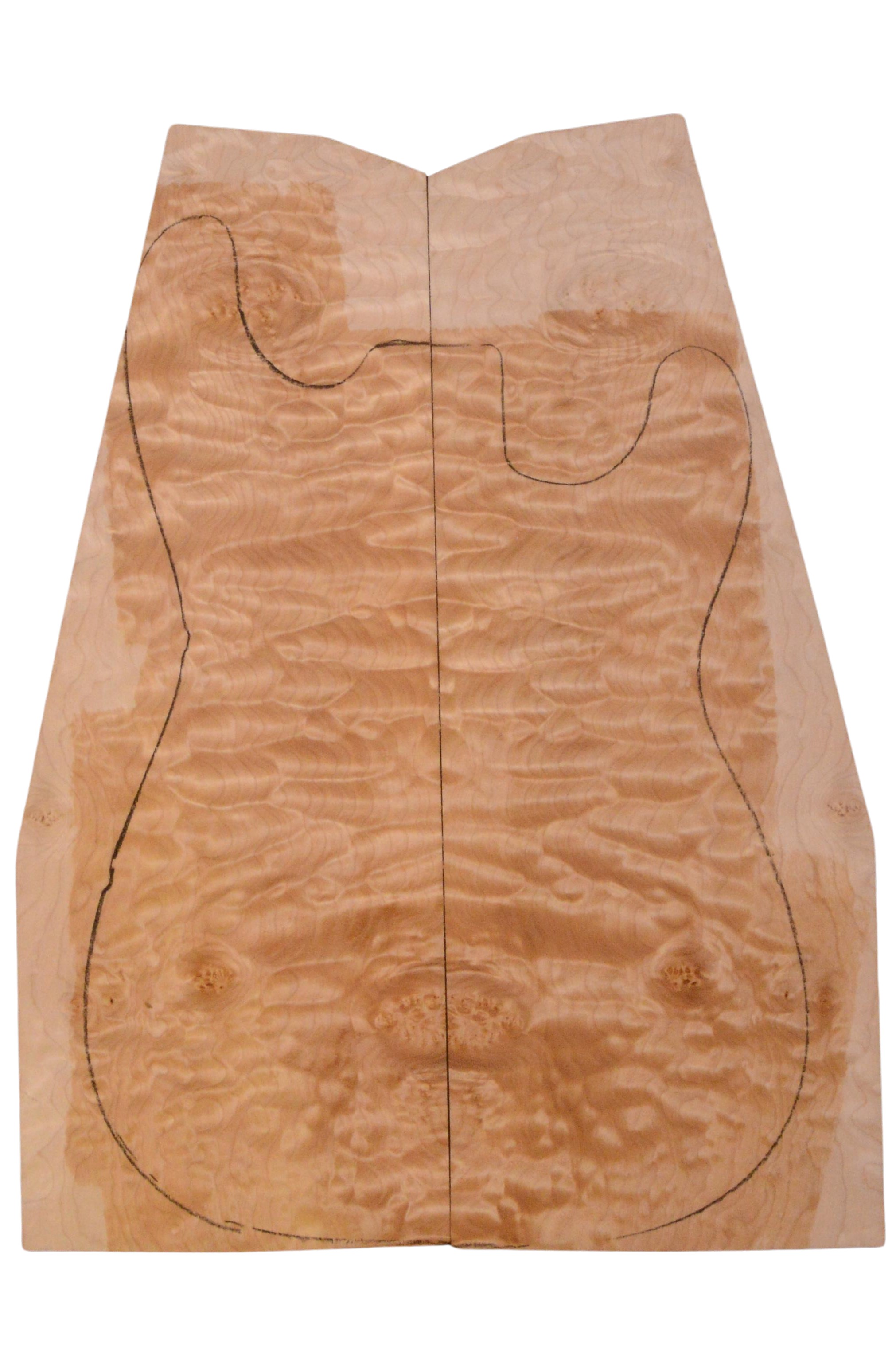 Maple (Big Leaf) GuitarSolidBodyTopATC 23965.G.051