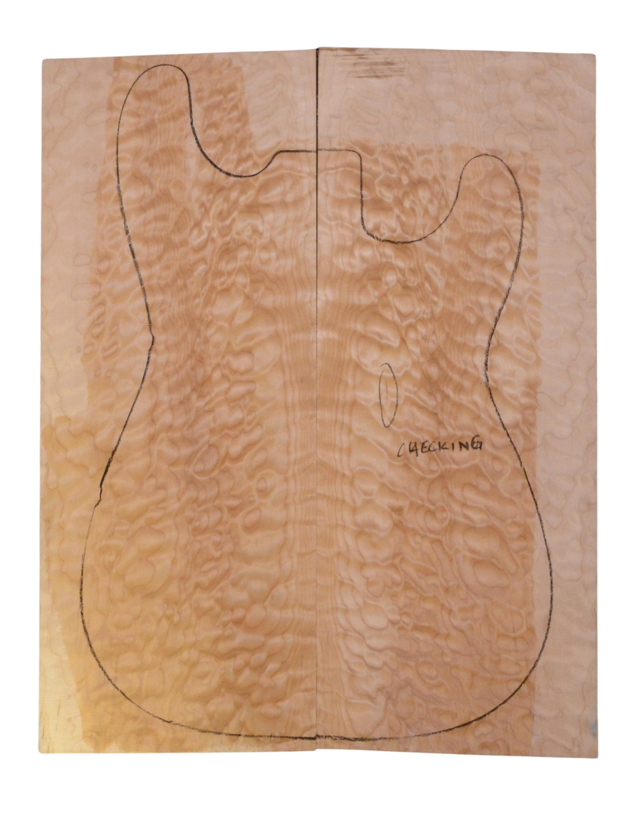 Maple (Big Leaf) GuitarSolidBodyTopATC 23965.G.053