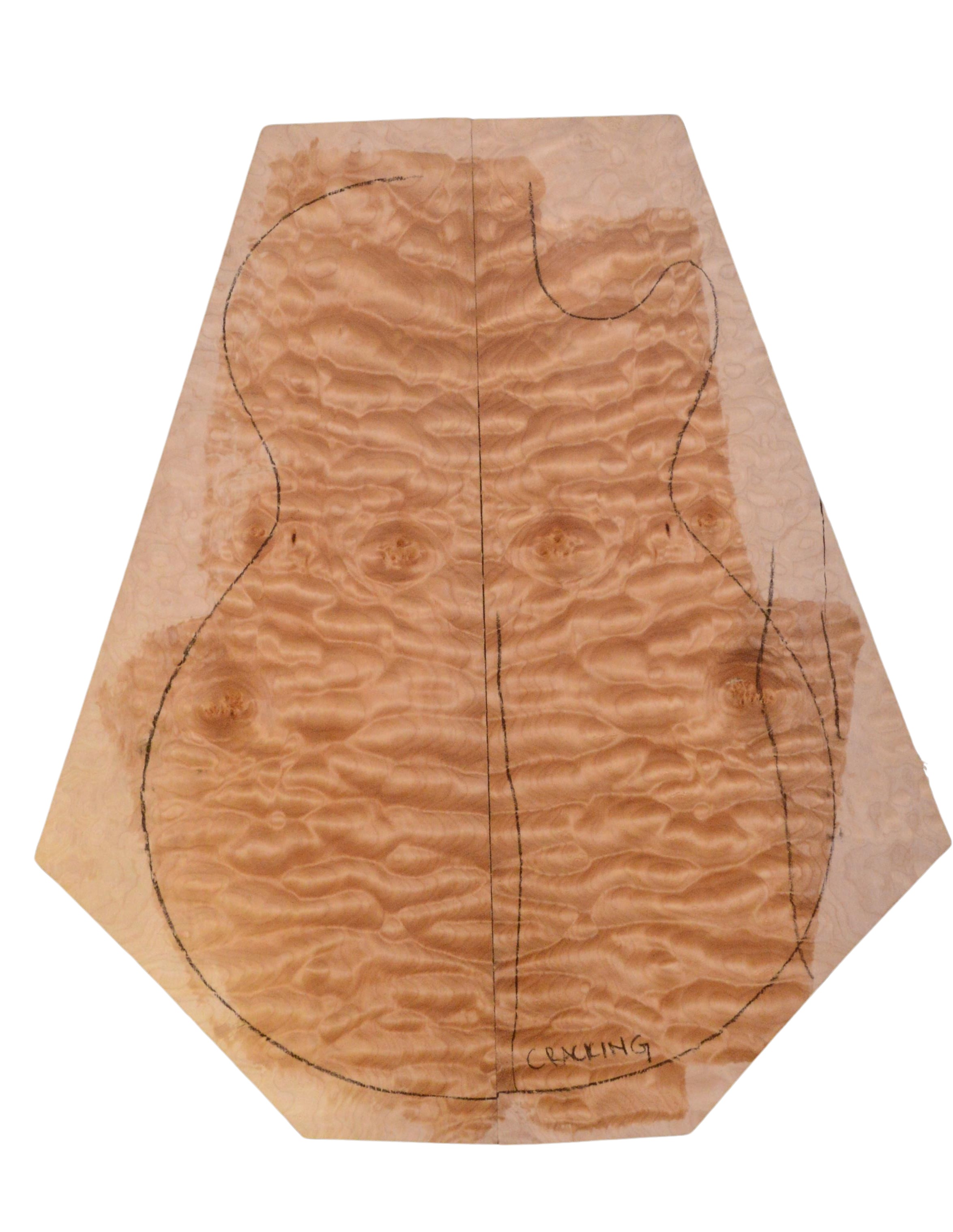 Maple (Big Leaf) GuitarSolidBodyTopATC 23965.G.055