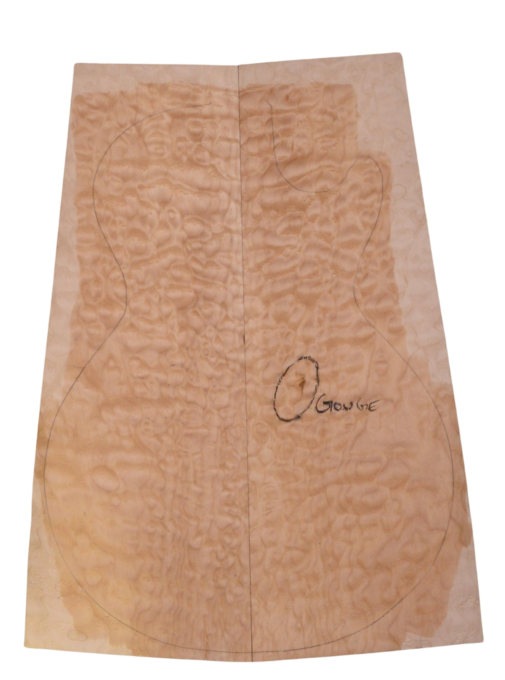 Maple (Big Leaf) GuitarSolidBodyTopATC 23965.G.056