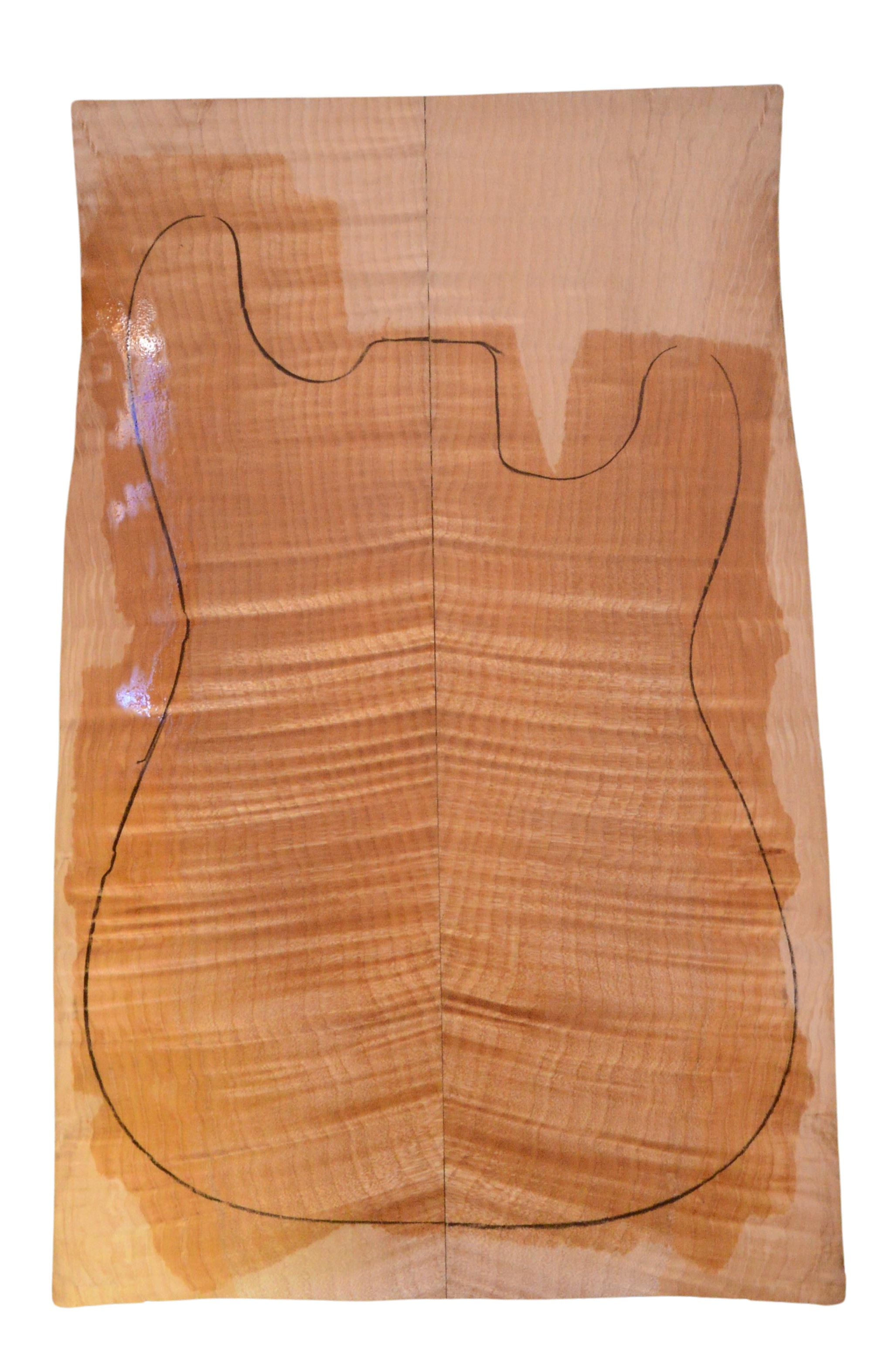 Maple (Big Leaf) GuitarSolidBodyTopATC 23965.G.058