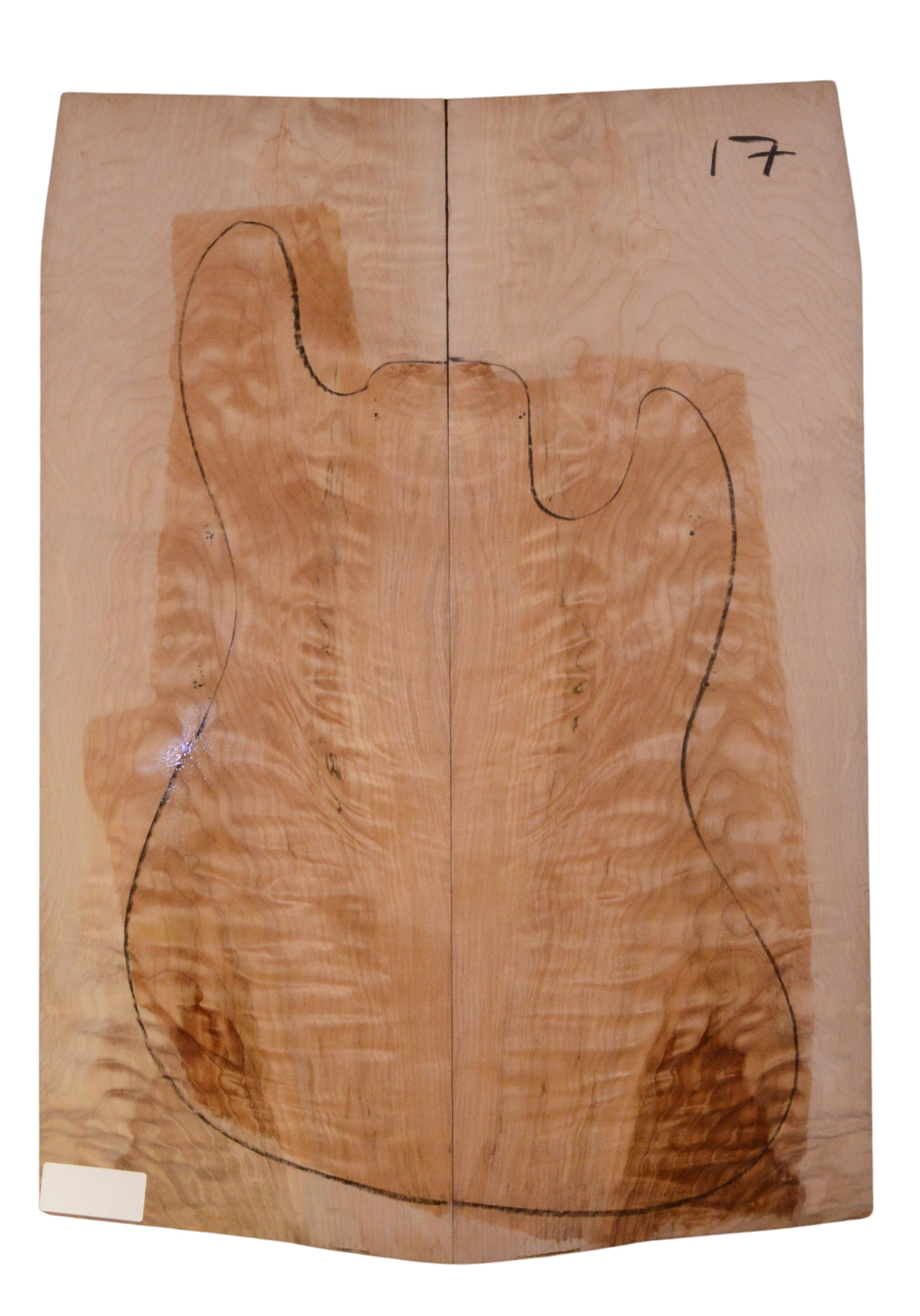 Maple (Big Leaf) GuitarSolidBodyTopATC 23966.G.001