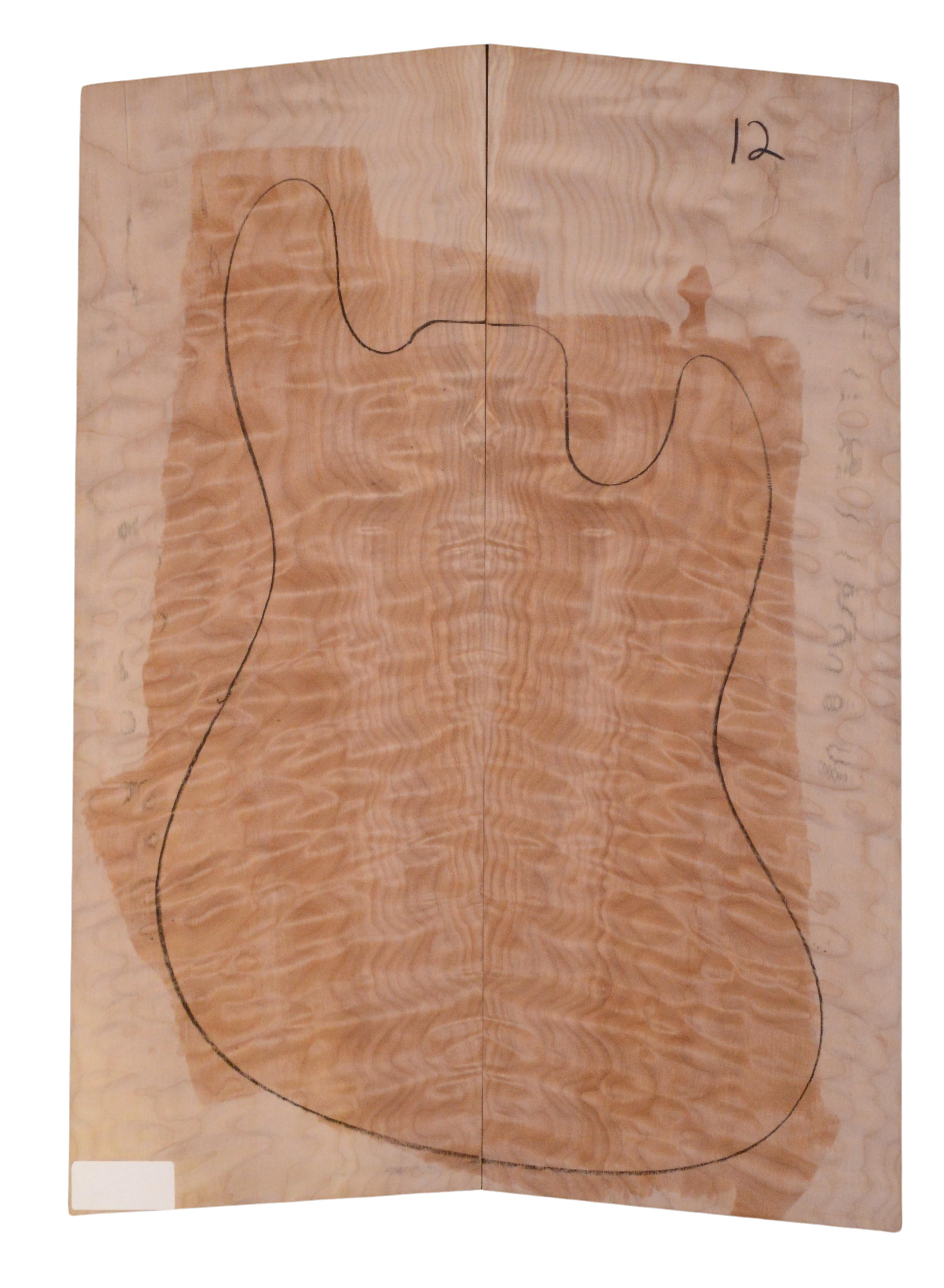 Maple (Big Leaf) GuitarSolidBodyTopATC 23966.G.002