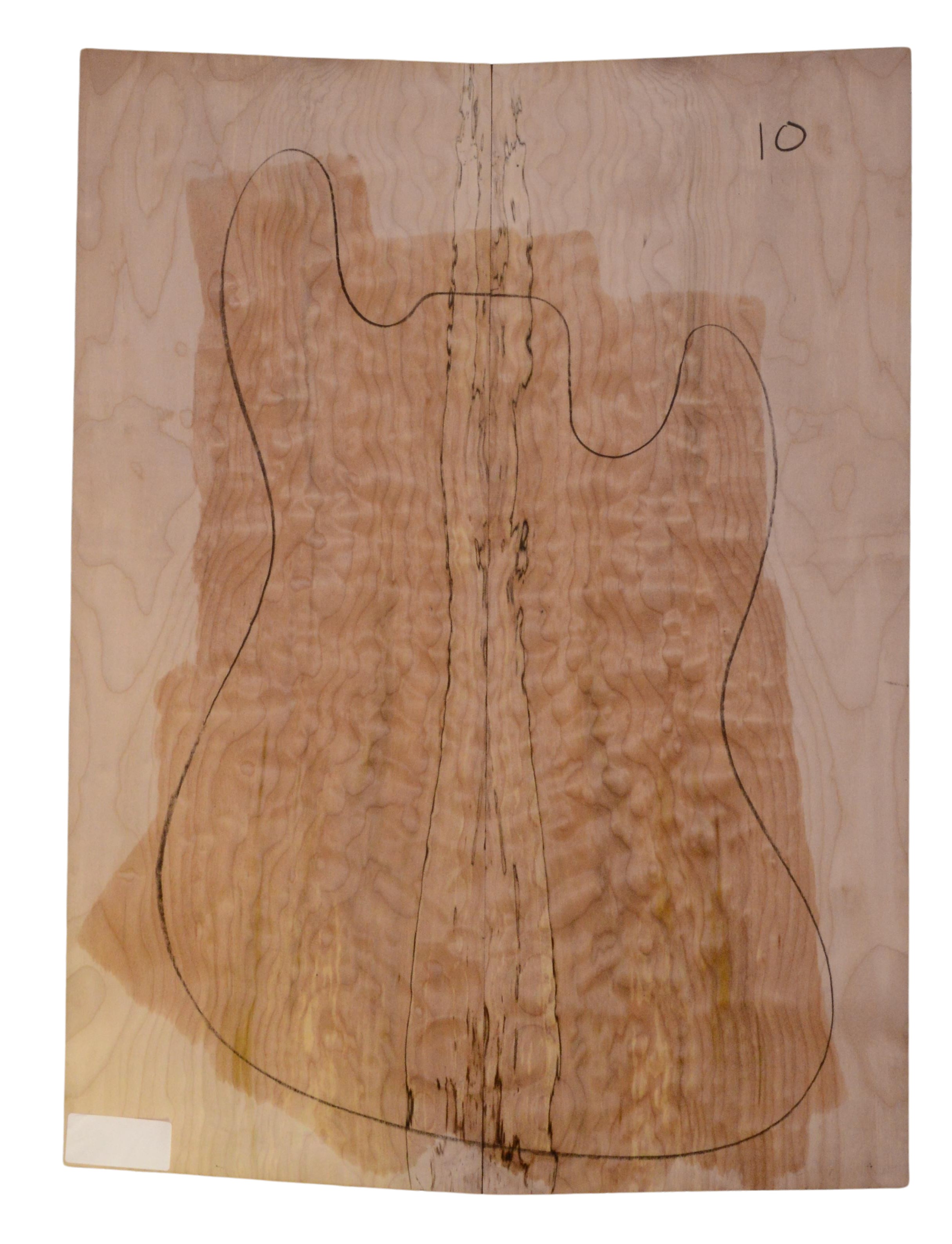 Maple (Big Leaf) GuitarSolidBodyTopATC 23966.G.004