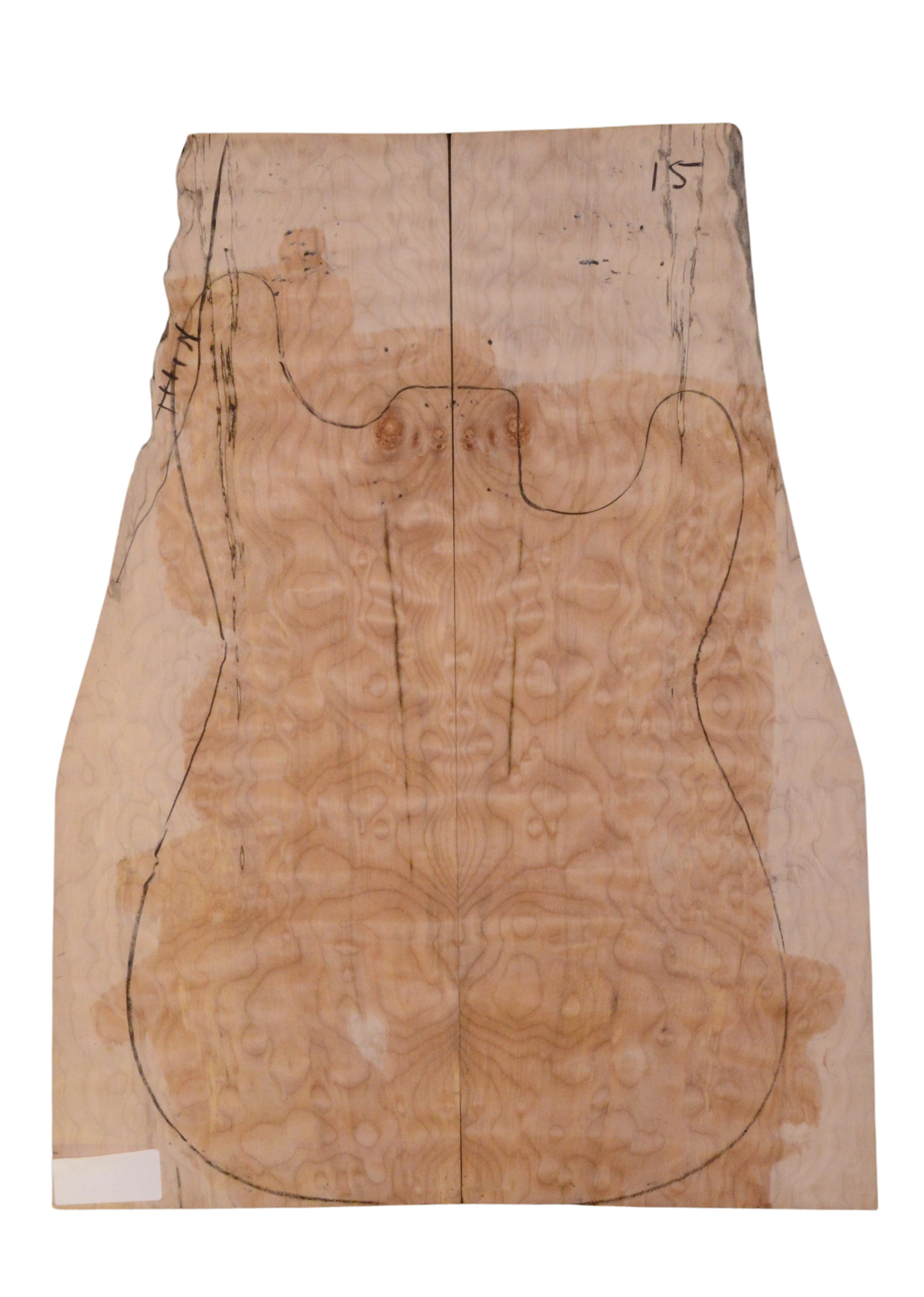 Maple (Big Leaf) GuitarSolidBodyTopATC 23966.G.005