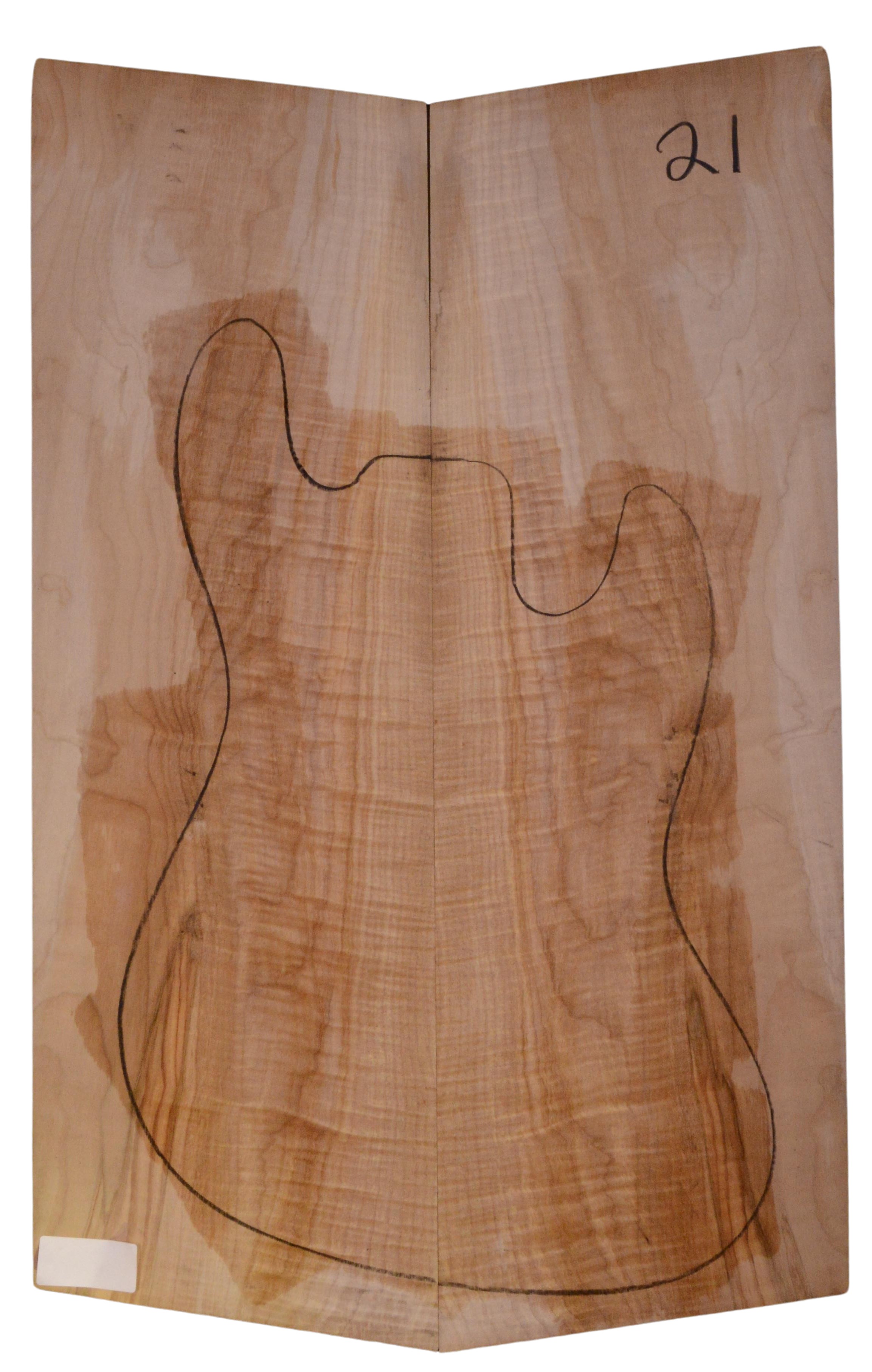 Maple (Big Leaf) GuitarSolidBodyTopATC 23966.G.010