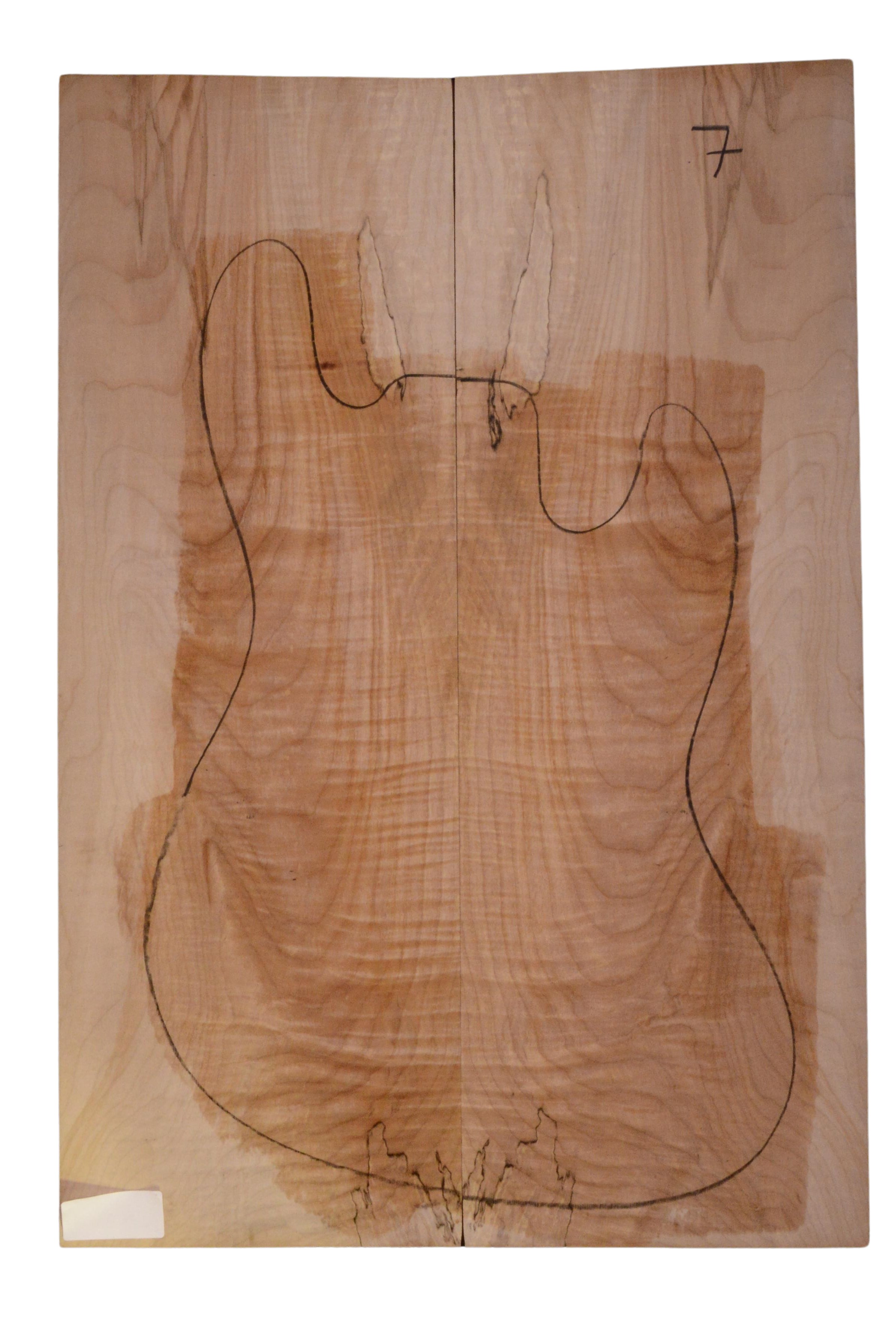 Maple (Big Leaf) GuitarSolidBodyTopATC 23966.G.012