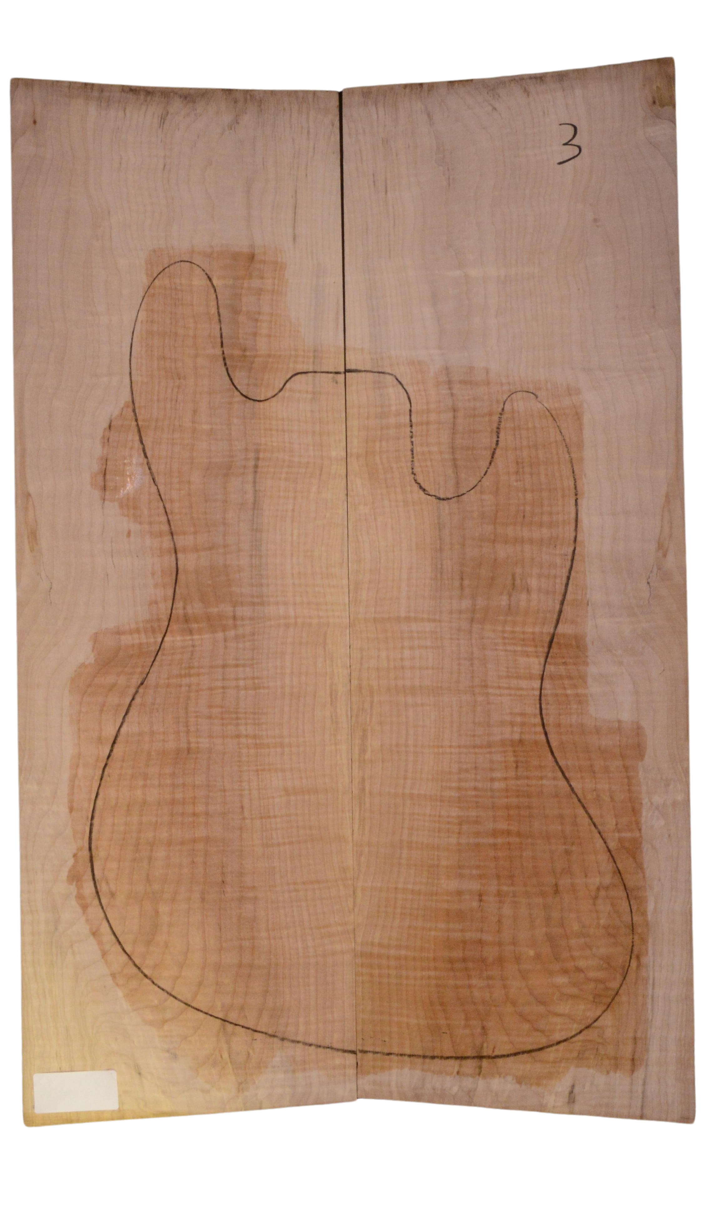 Maple (Big Leaf) GuitarSolidBodyTopATC 23966.G.013