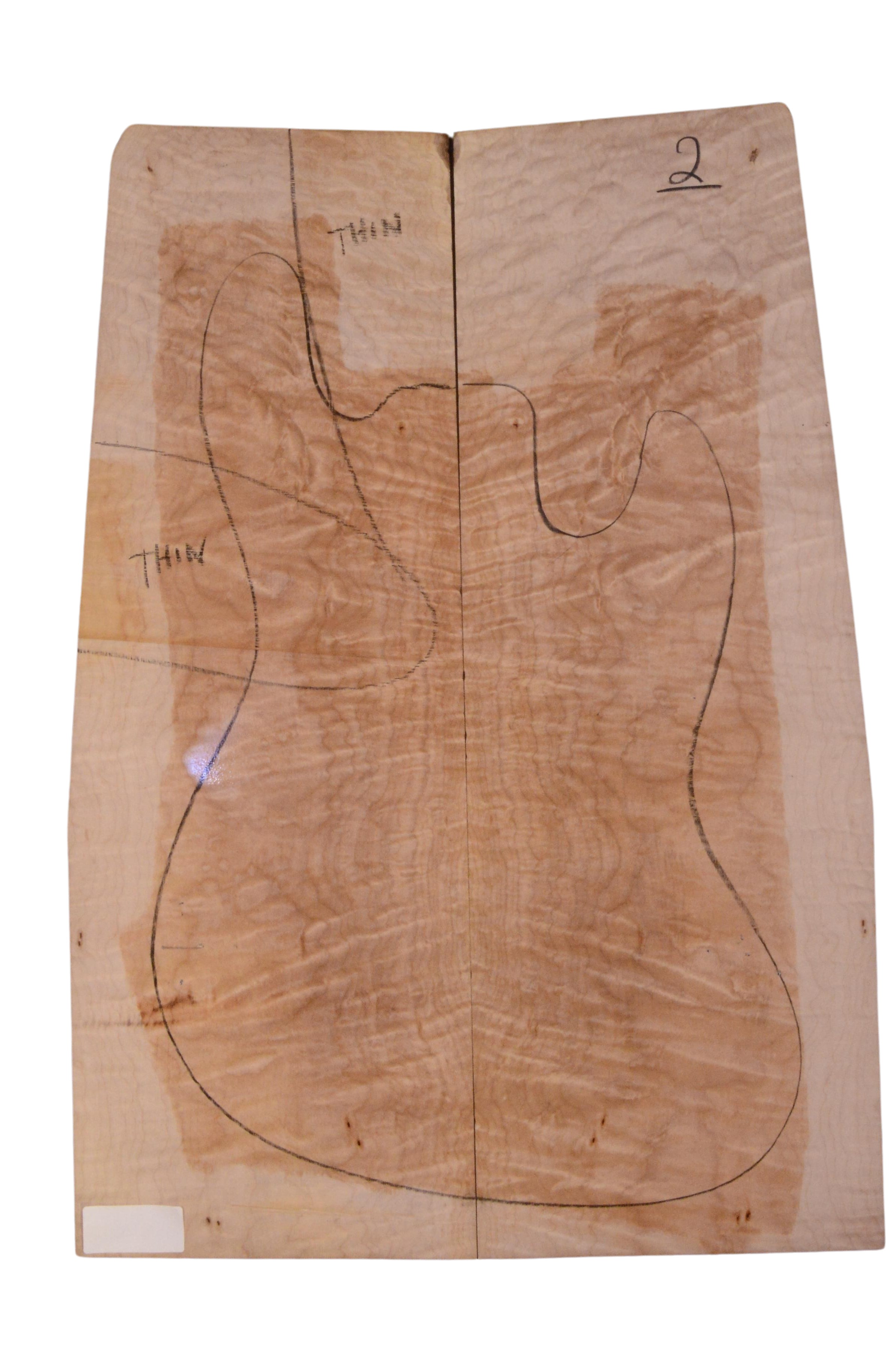 Maple (Big Leaf) GuitarSolidBodyTopATC 23966.G.014