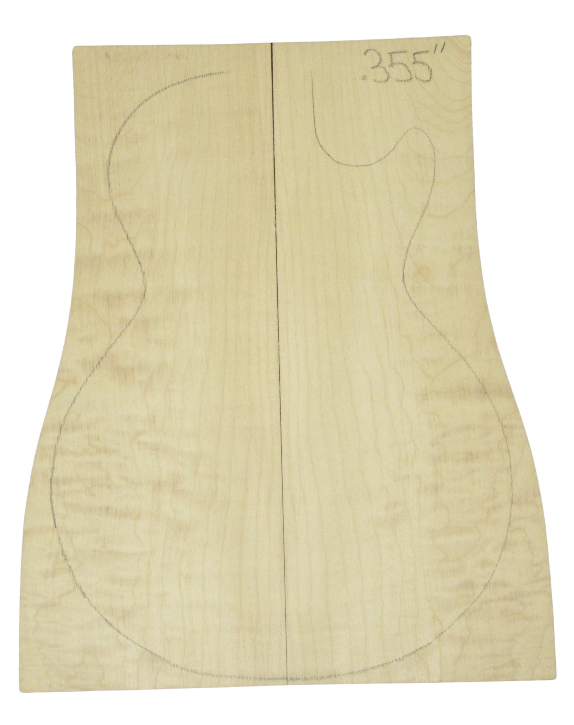Maple (Big Leaf) GuitarSolidBodyTopATC 26214.G.003