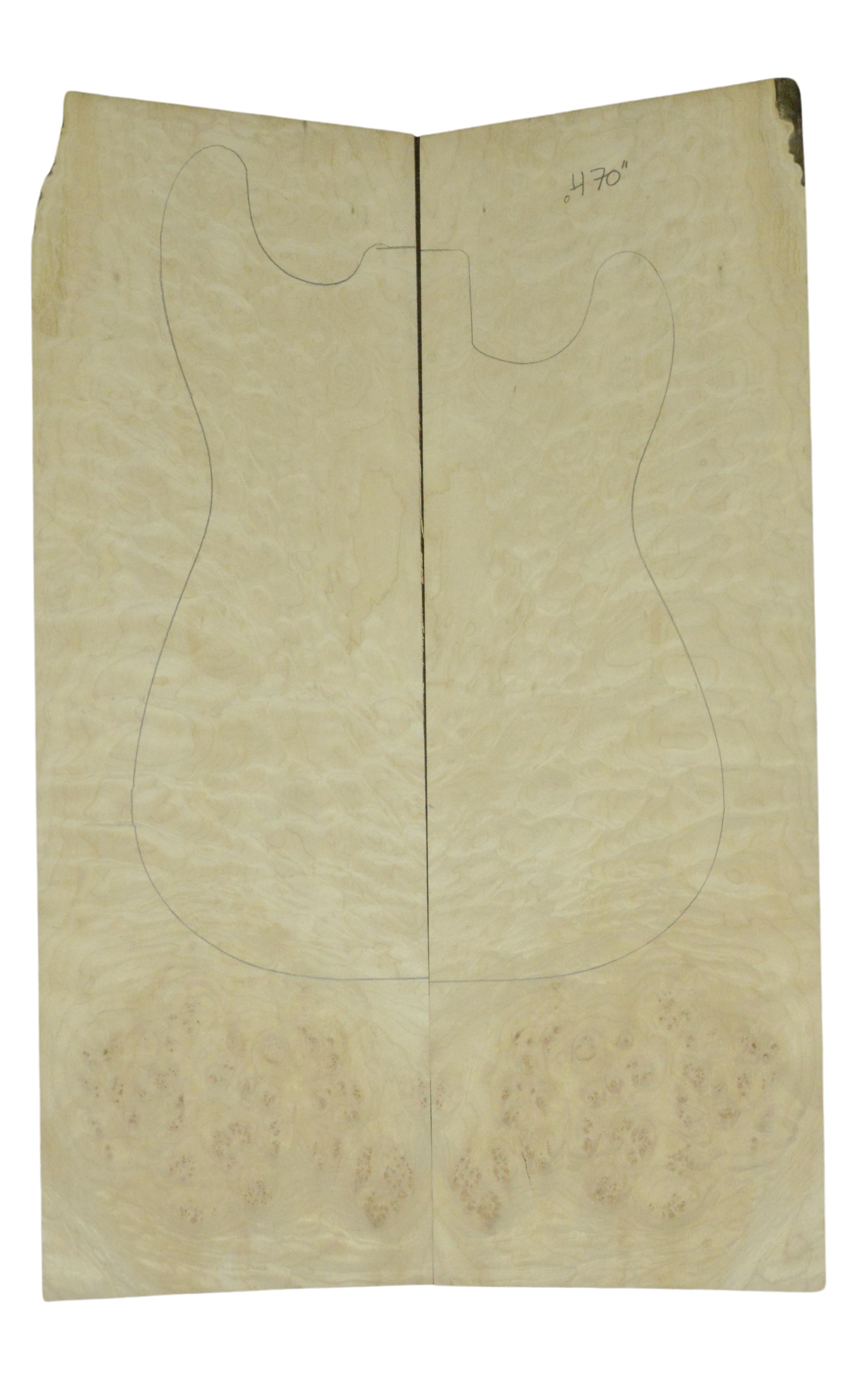 Maple (Big Leaf) GuitarSolidBodyTopATC 26216.G.009