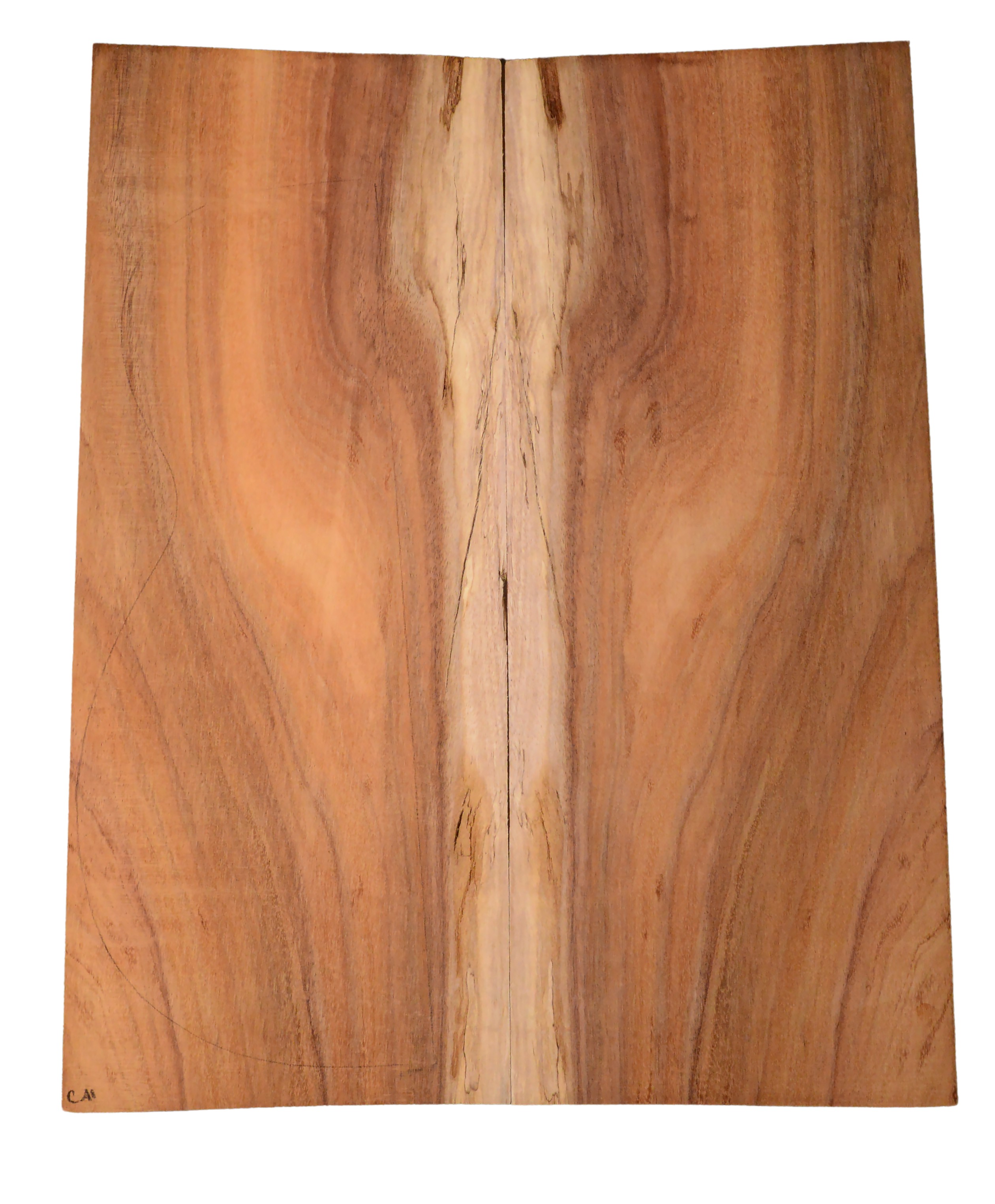 Koa GuitarBack2pcATC B1950.G.007