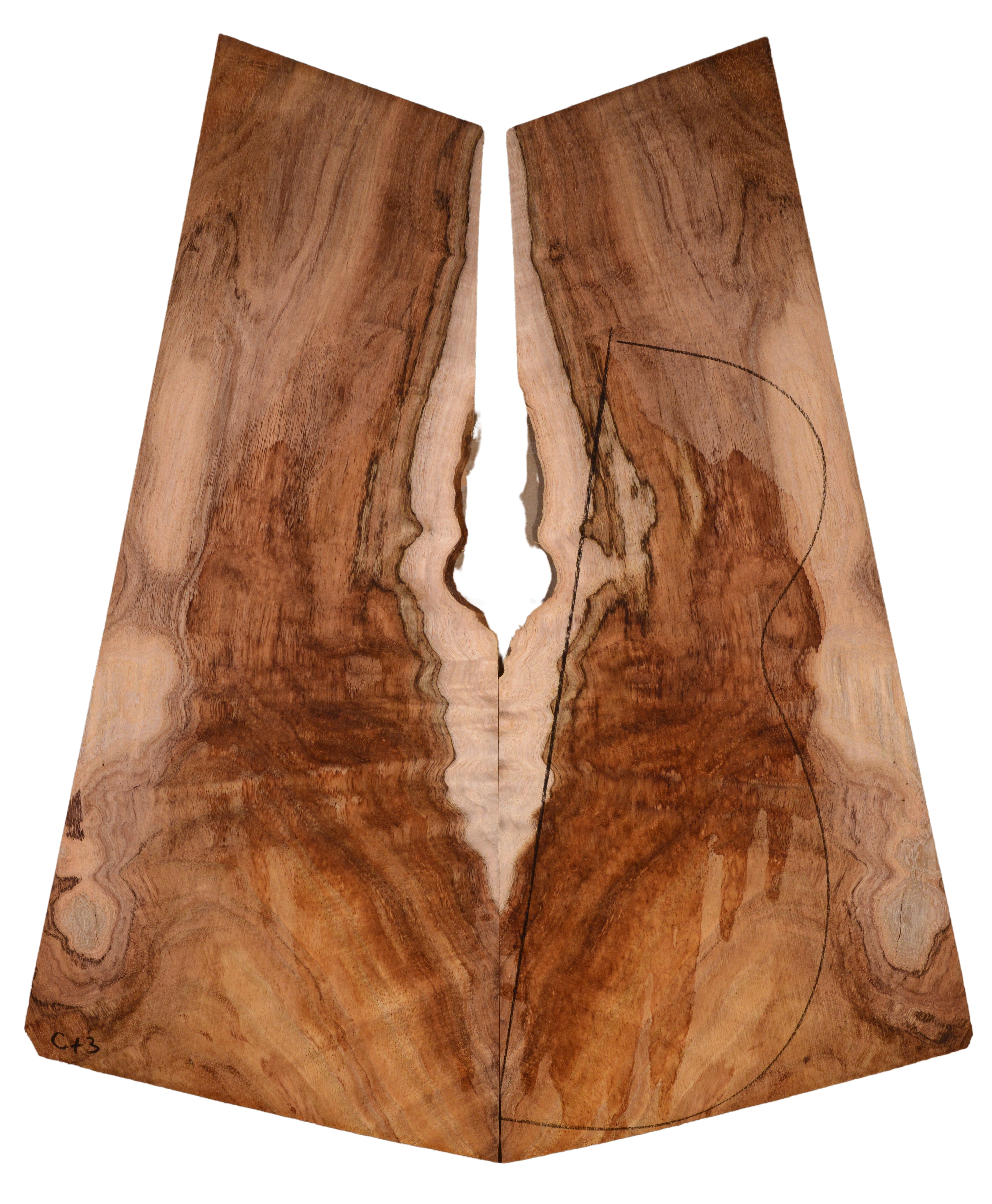 Koa GuitarBack2pcATC B3069.G.121