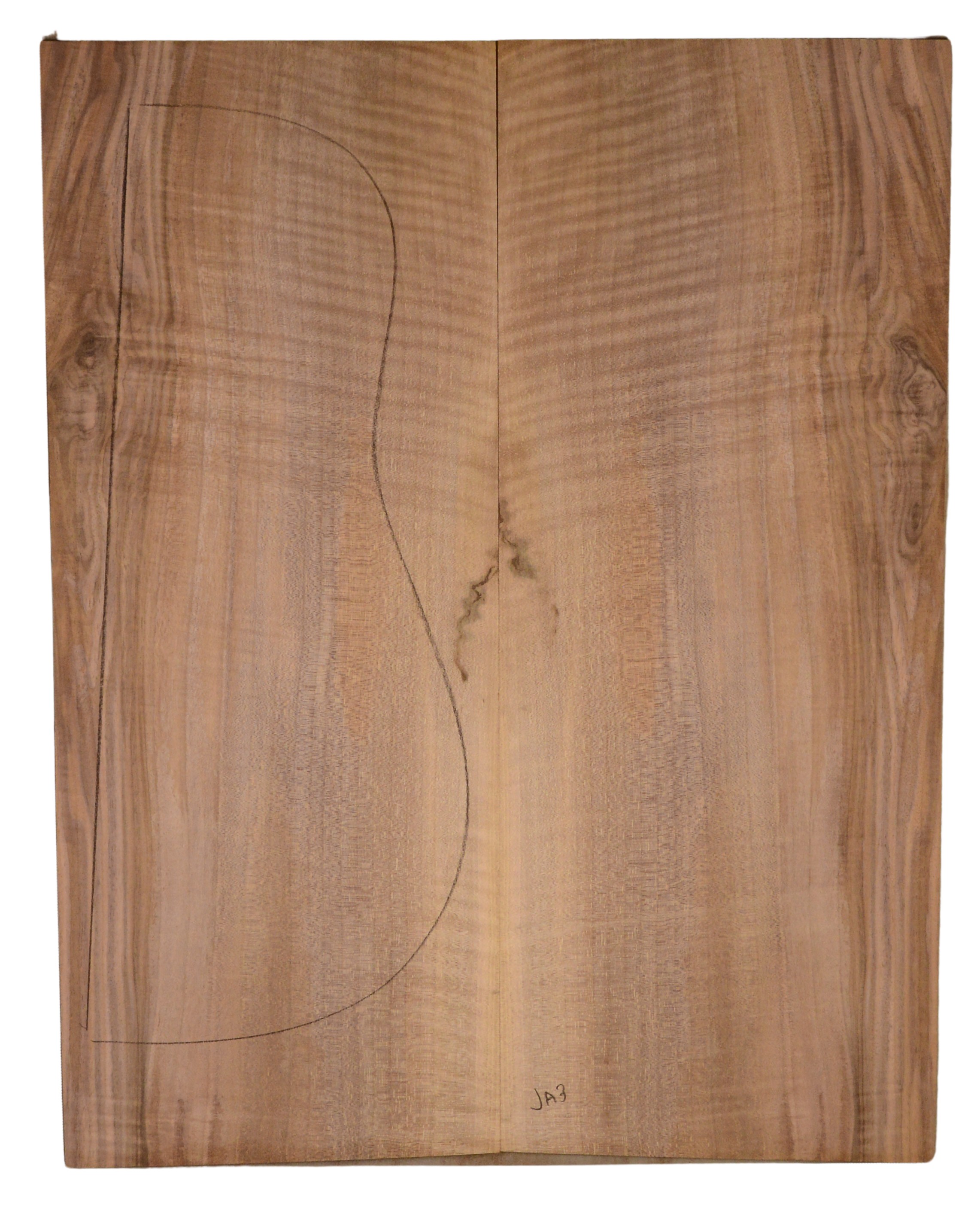 Walnut (Bastogne) GuitarBack2pcATC BASWAL1.G.005