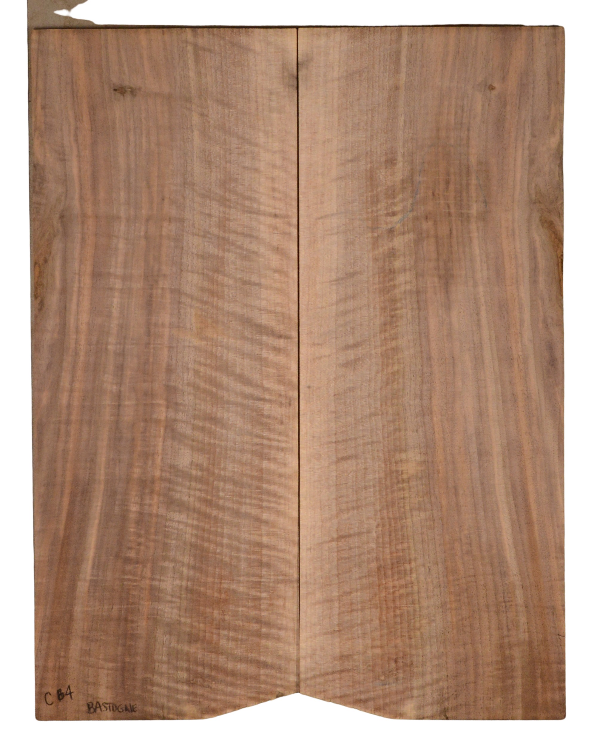 Walnut (Bastogne) GuitarBack2pcATC BASWAL1.G.007