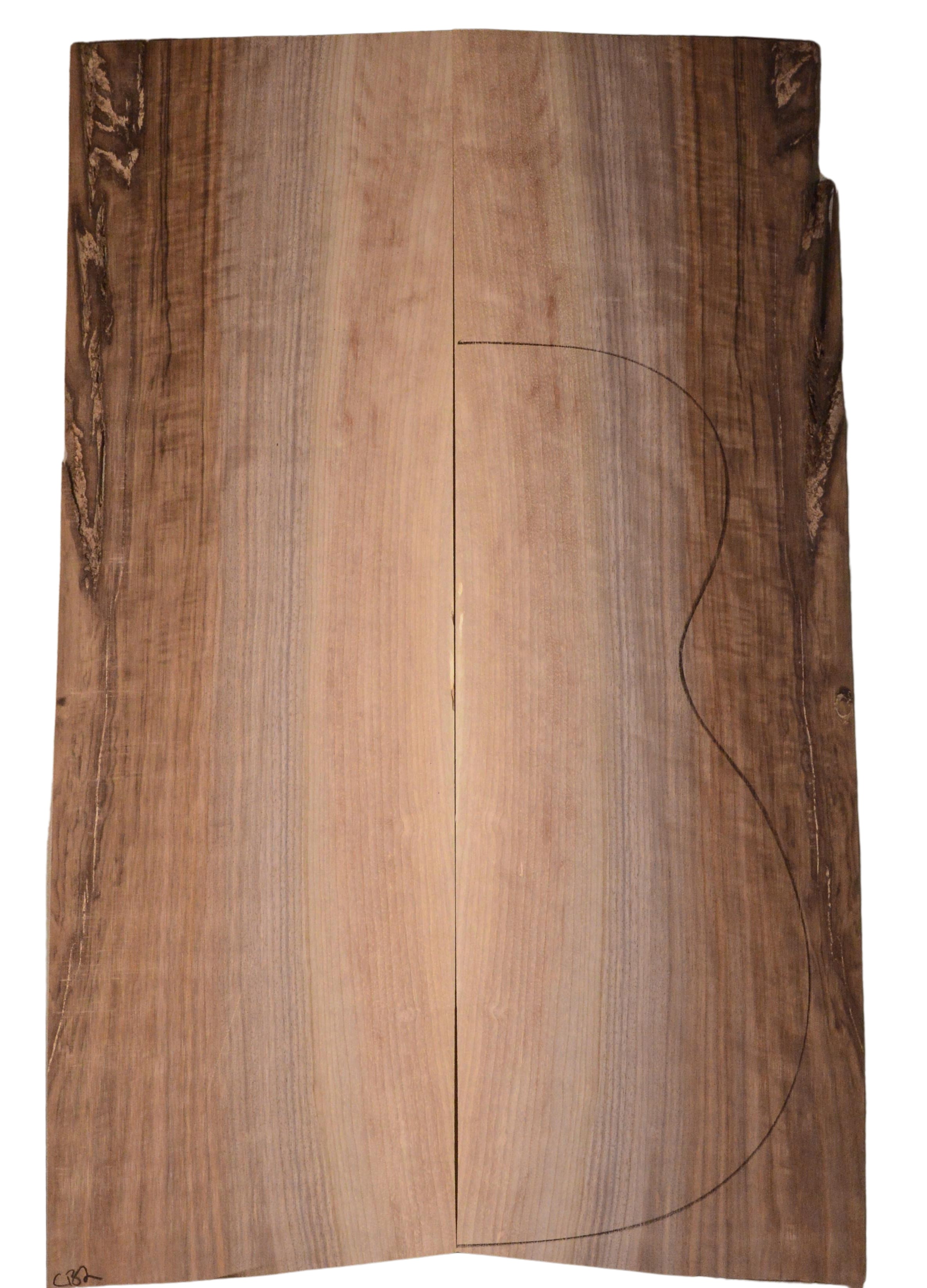 Walnut (English) GuitarBack2pcATC BB1180.G.004