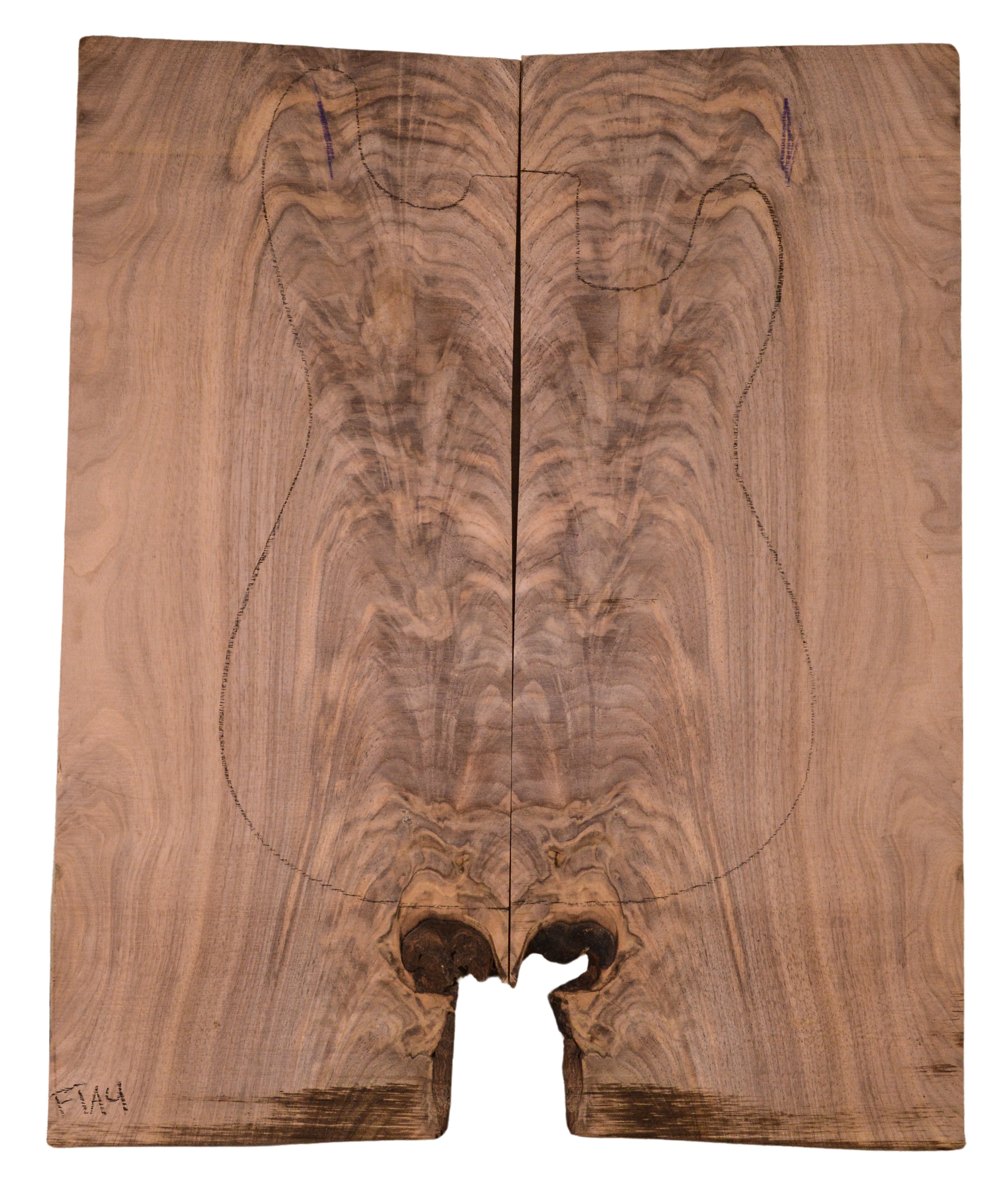 Walnut (Black) GuitarSolidBodyTopATC BB3149.G.001