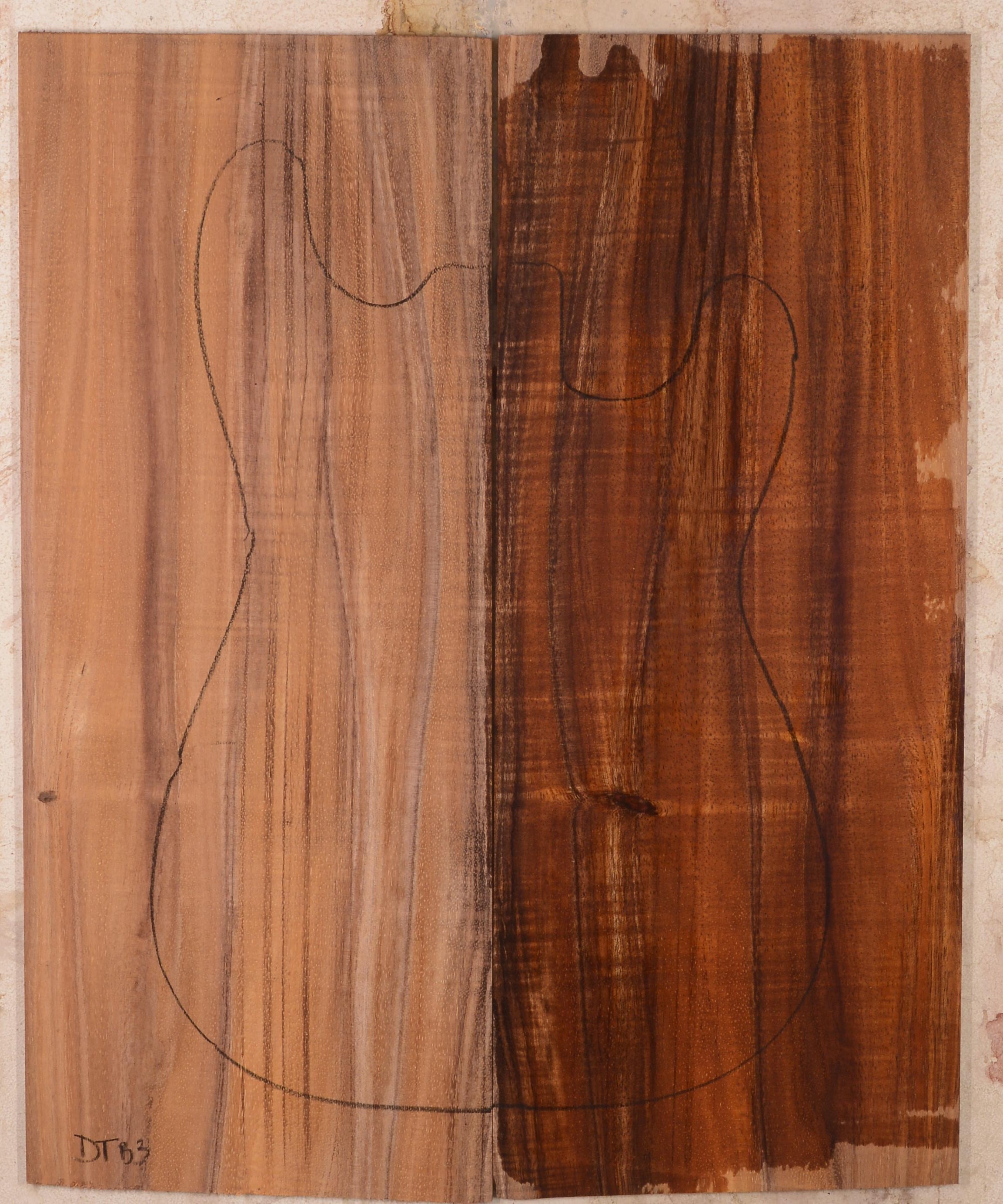 Koa GuitarSolidBodyTopATC BC1487.G.002