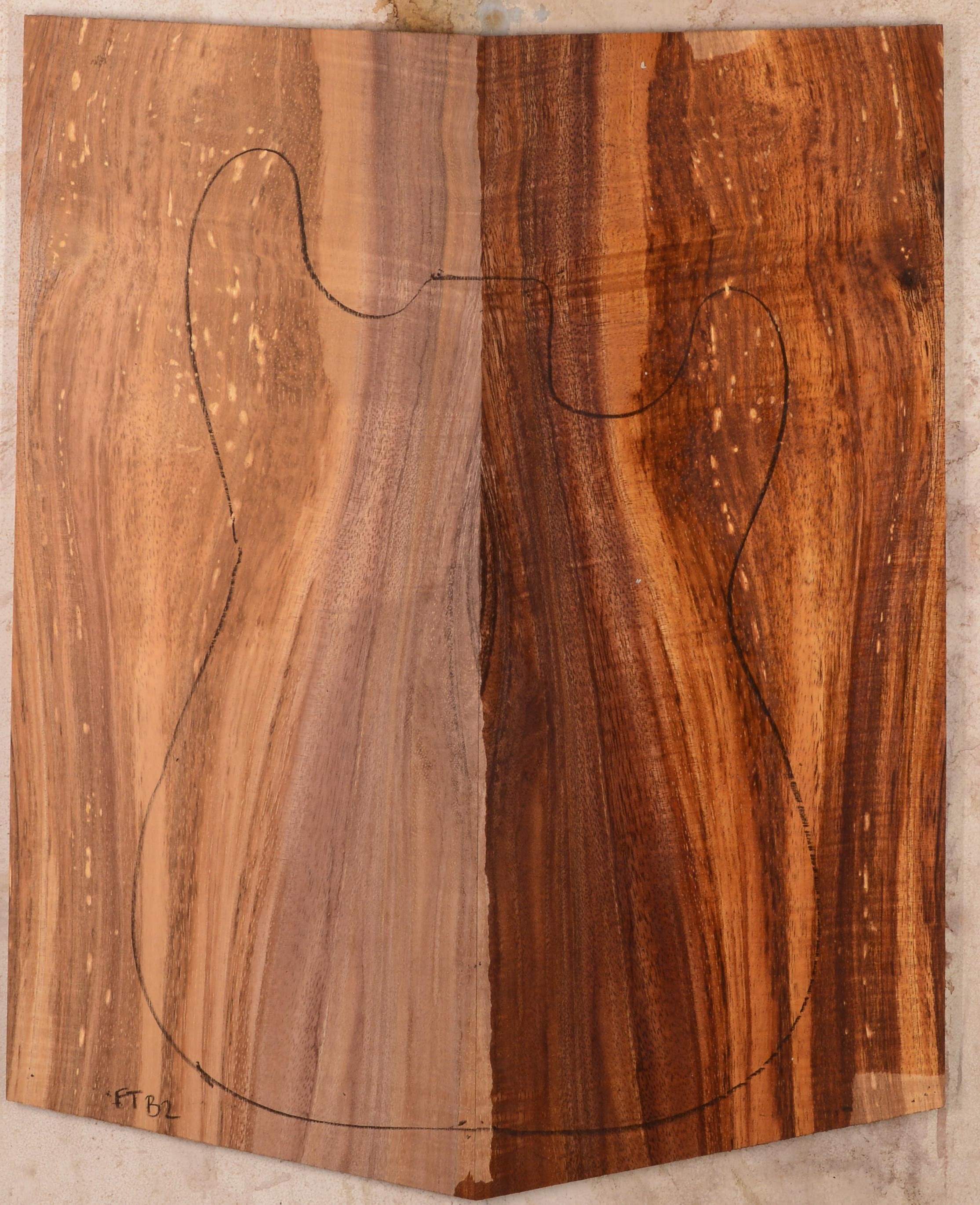 Koa GuitarSolidBodyTopATC BC1487.G.005