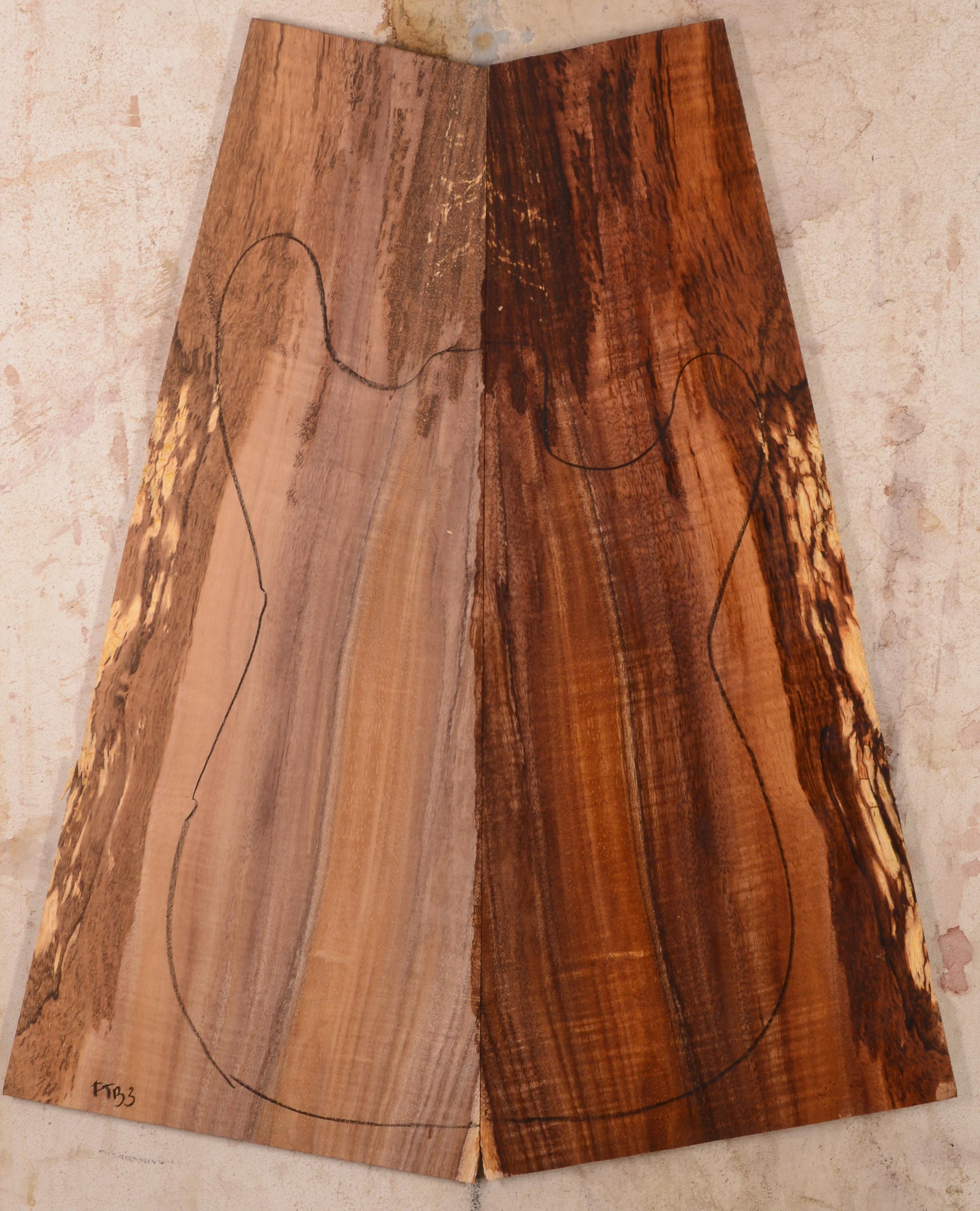 Koa GuitarSolidBodyTopATC BC1487.G.006